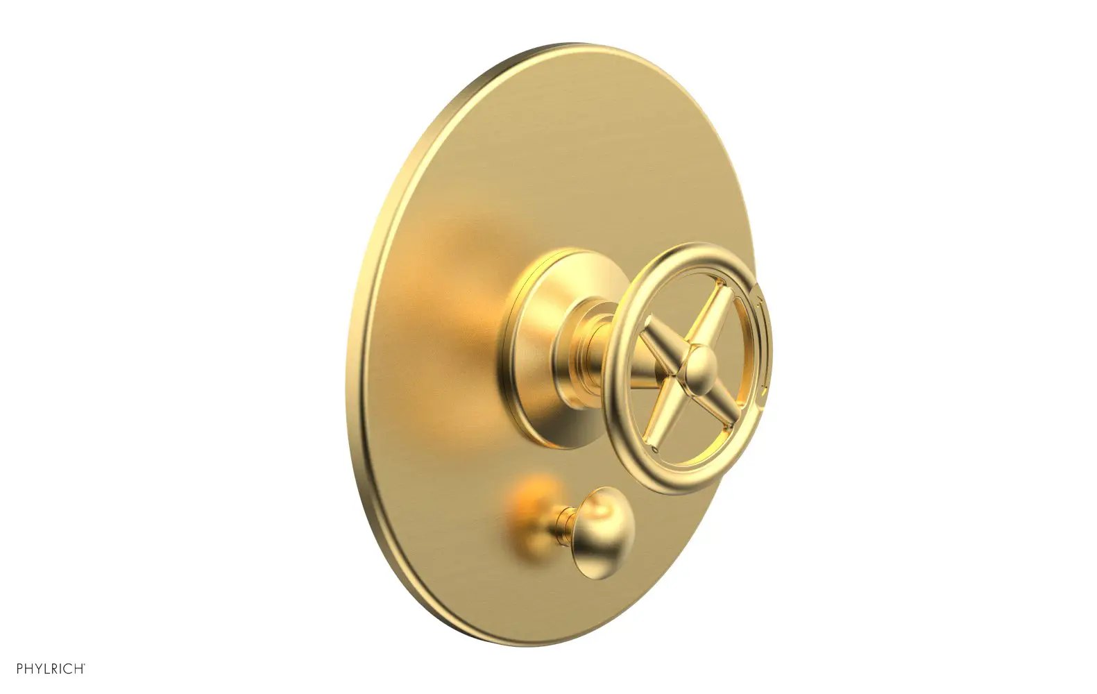 Phylrich WORKS Pressure Balance Shower Plate with Diverter and Handle Trim Set by Phylrich
