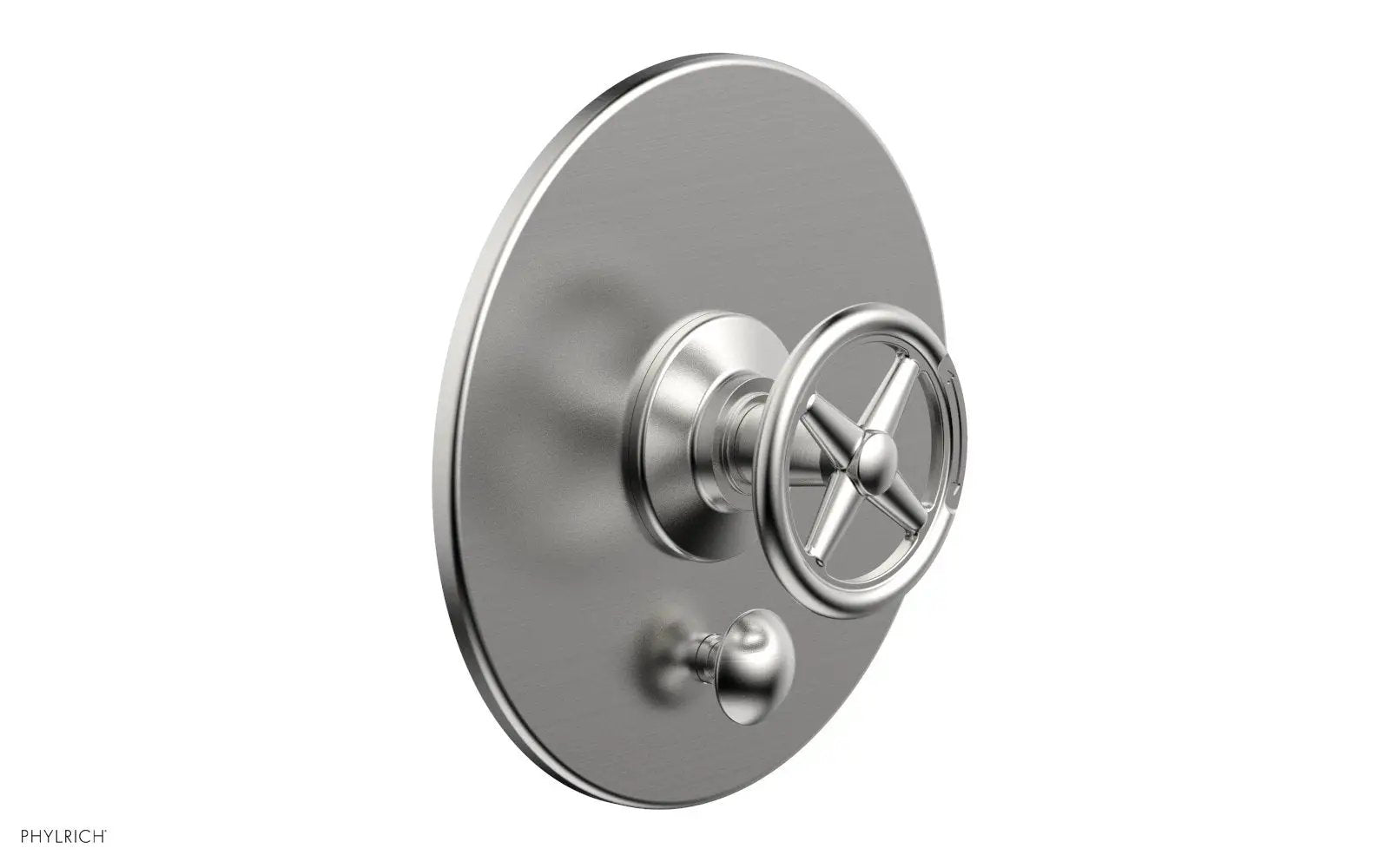 Phylrich WORKS Pressure Balance Shower Plate with Diverter and Handle Trim Set by Phylrich