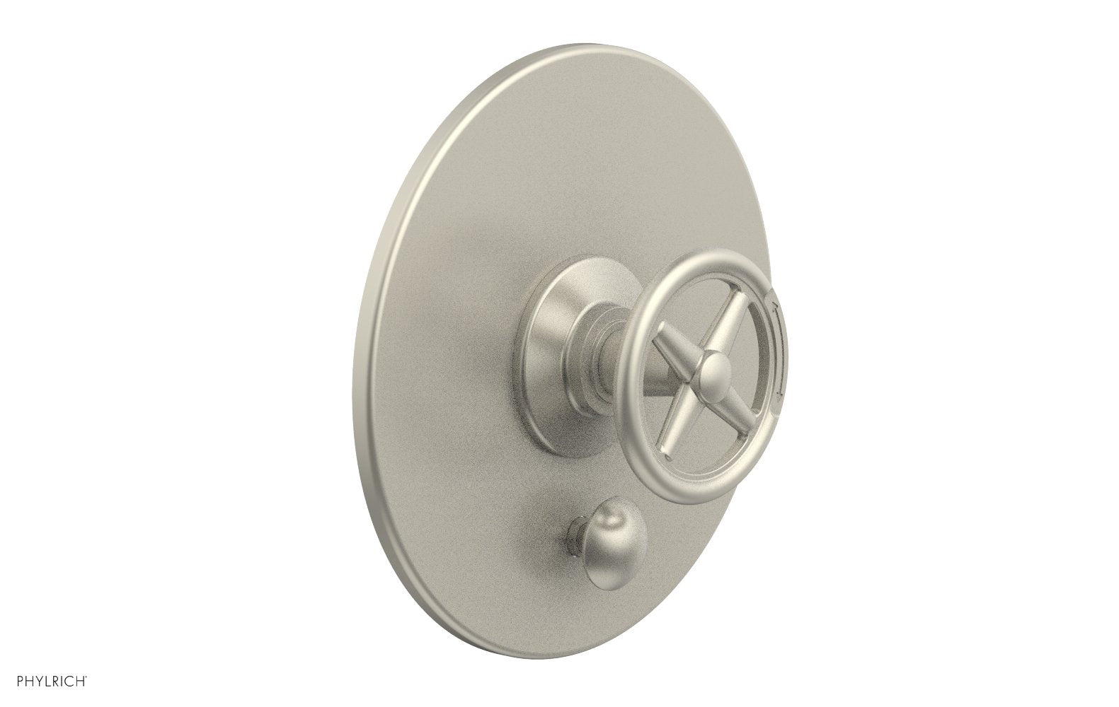 Phylrich WORKS Pressure Balance Shower Plate with Diverter and Handle Trim Set