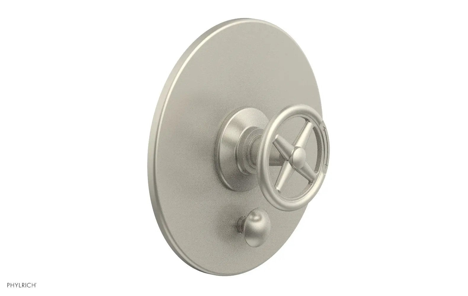 Phylrich WORKS Pressure Balance Shower Plate with Diverter and Handle Trim Set by Phylrich