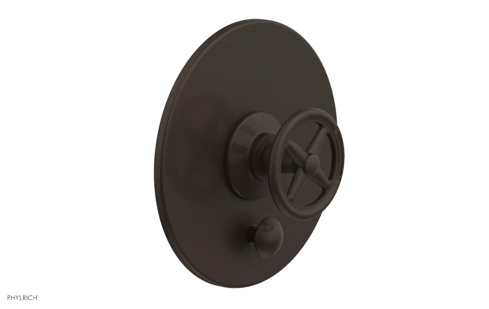 Phylrich WORKS Pressure Balance Shower Plate with Diverter and Handle Trim Set by Phylrich
