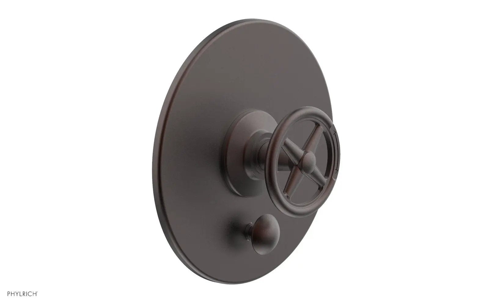 Phylrich WORKS Pressure Balance Shower Plate with Diverter and Handle Trim Set by Phylrich