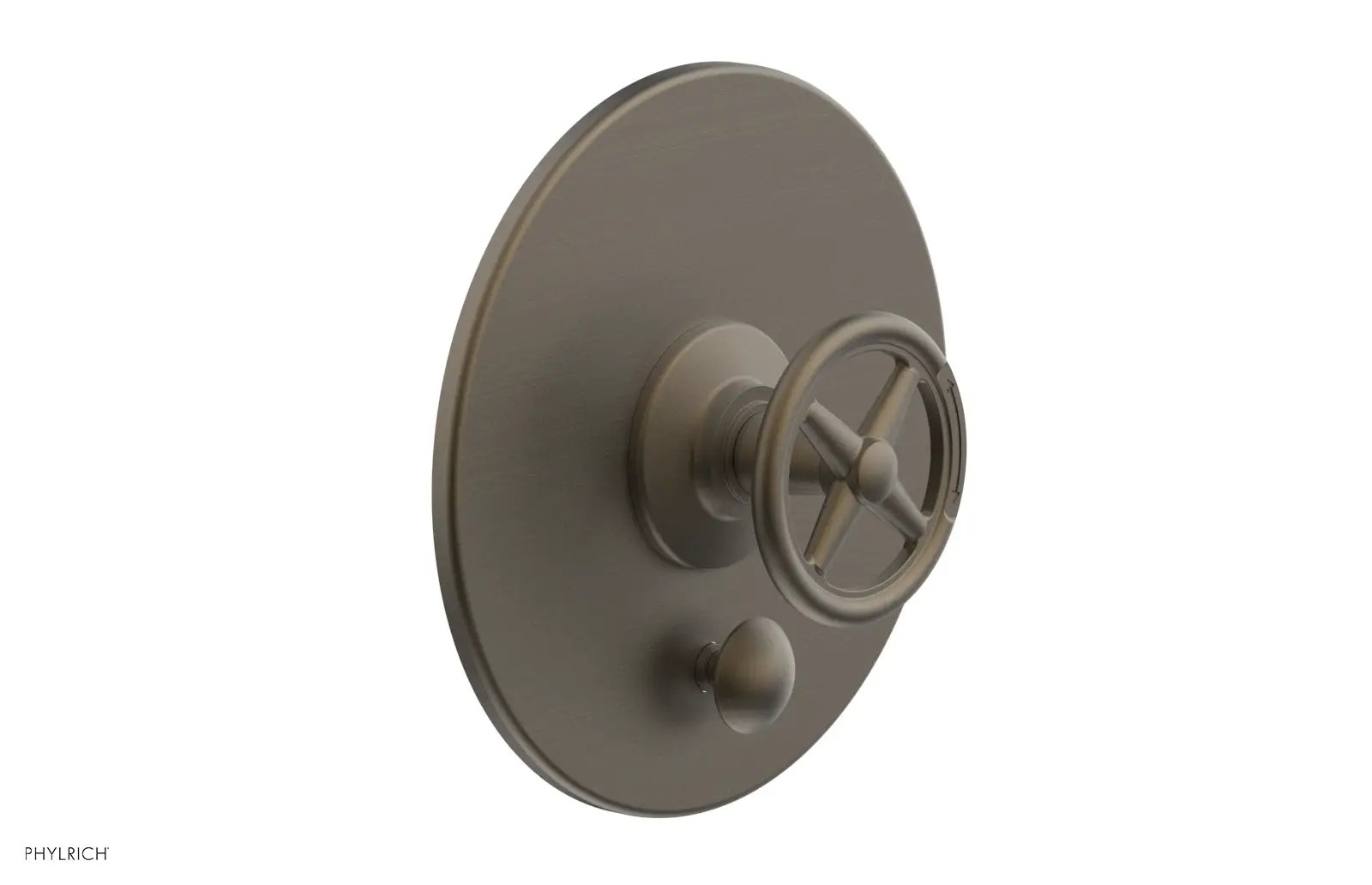Phylrich WORKS Pressure Balance Shower Plate with Diverter and Handle Trim Set by Phylrich
