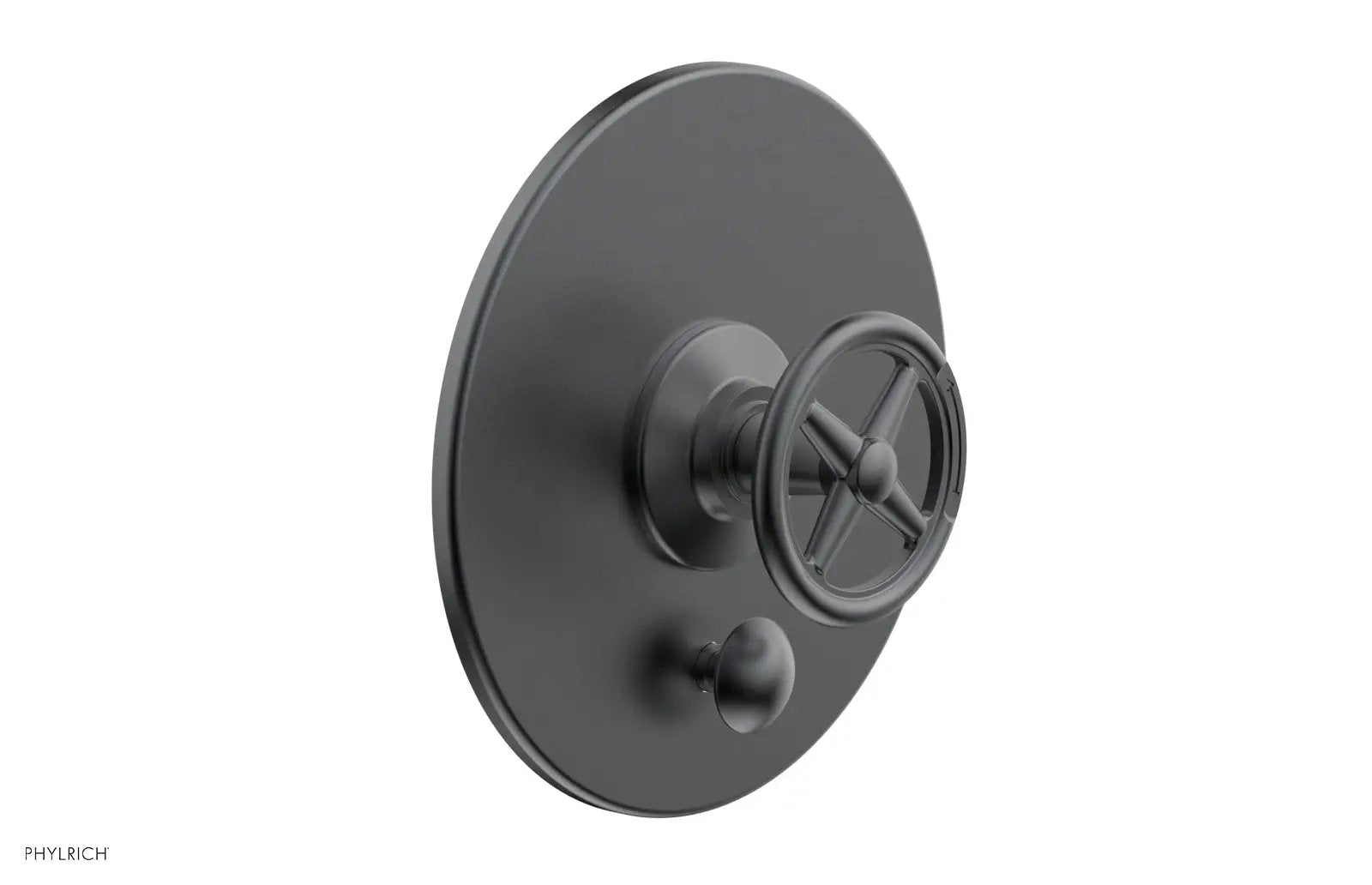 Phylrich WORKS Pressure Balance Shower Plate with Diverter and Handle Trim Set by Phylrich
