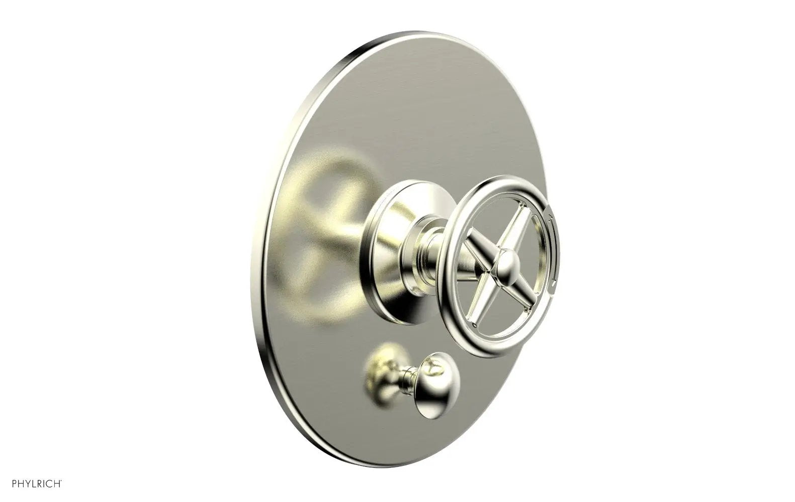 Phylrich WORKS Pressure Balance Shower Plate with Diverter and Handle Trim Set by Phylrich