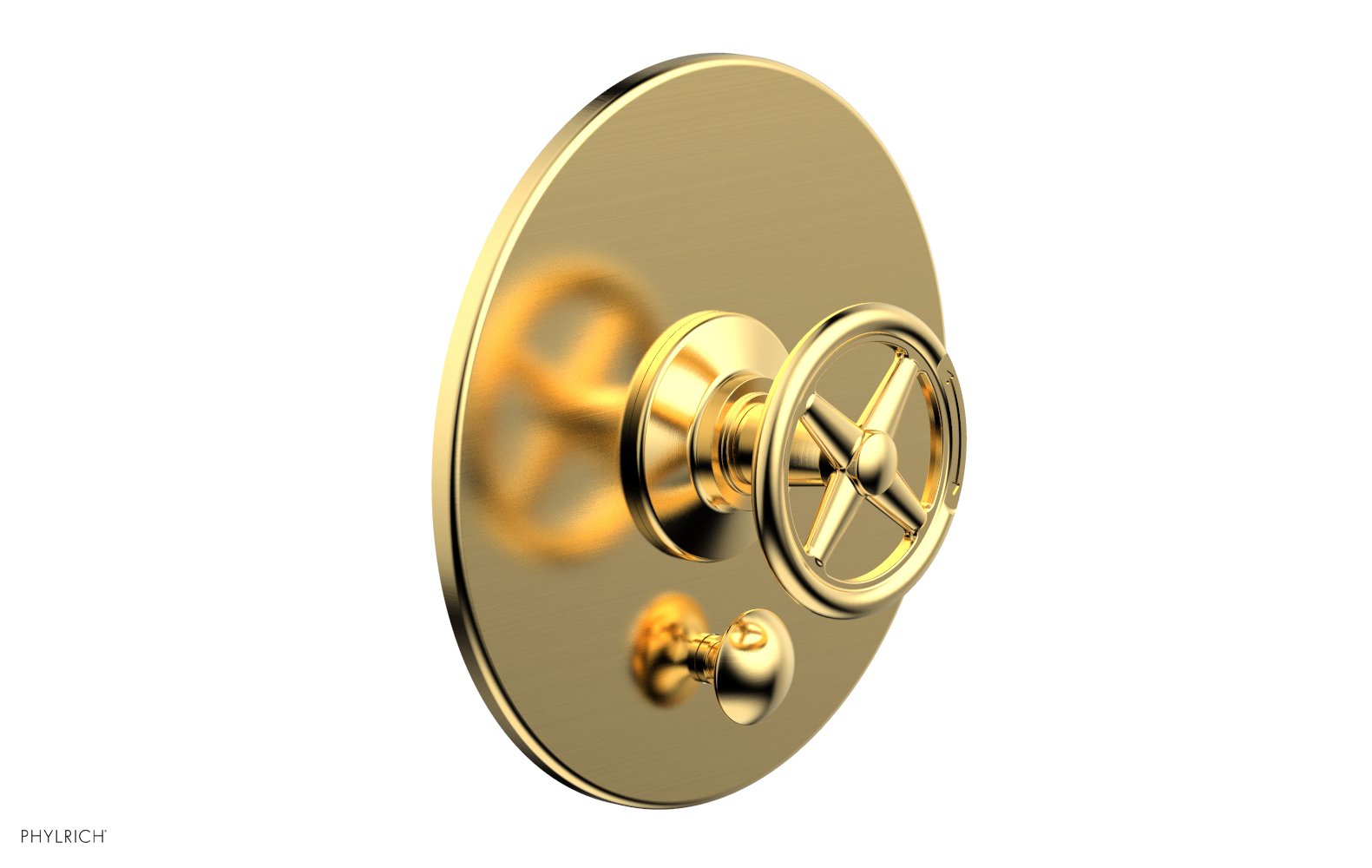 Phylrich WORKS Pressure Balance Shower Plate with Diverter and Handle Trim Set