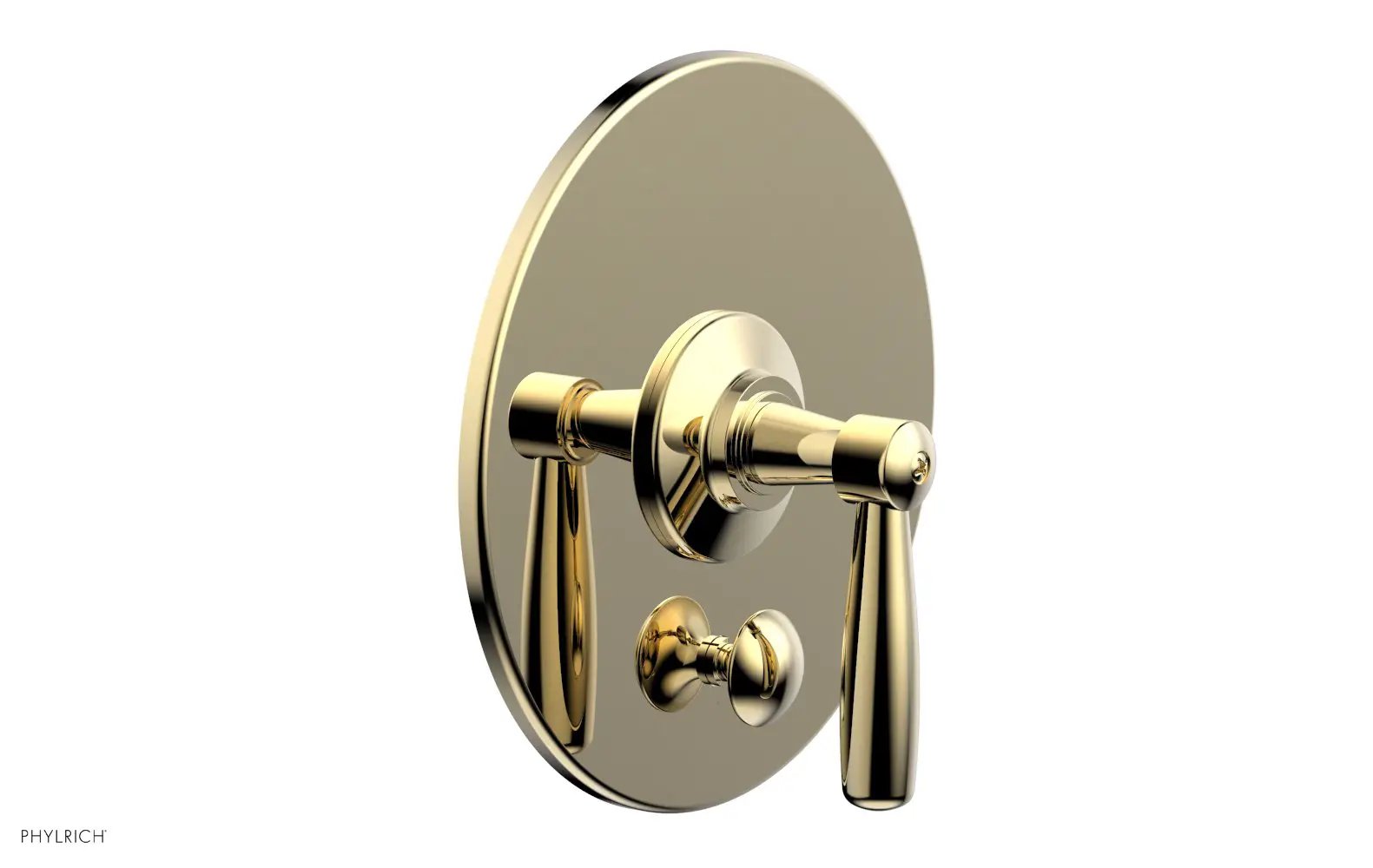 Phylrich WORKS Pressure Balance Shower Plate with Diverter and Handle Trim Set by Phylrich
