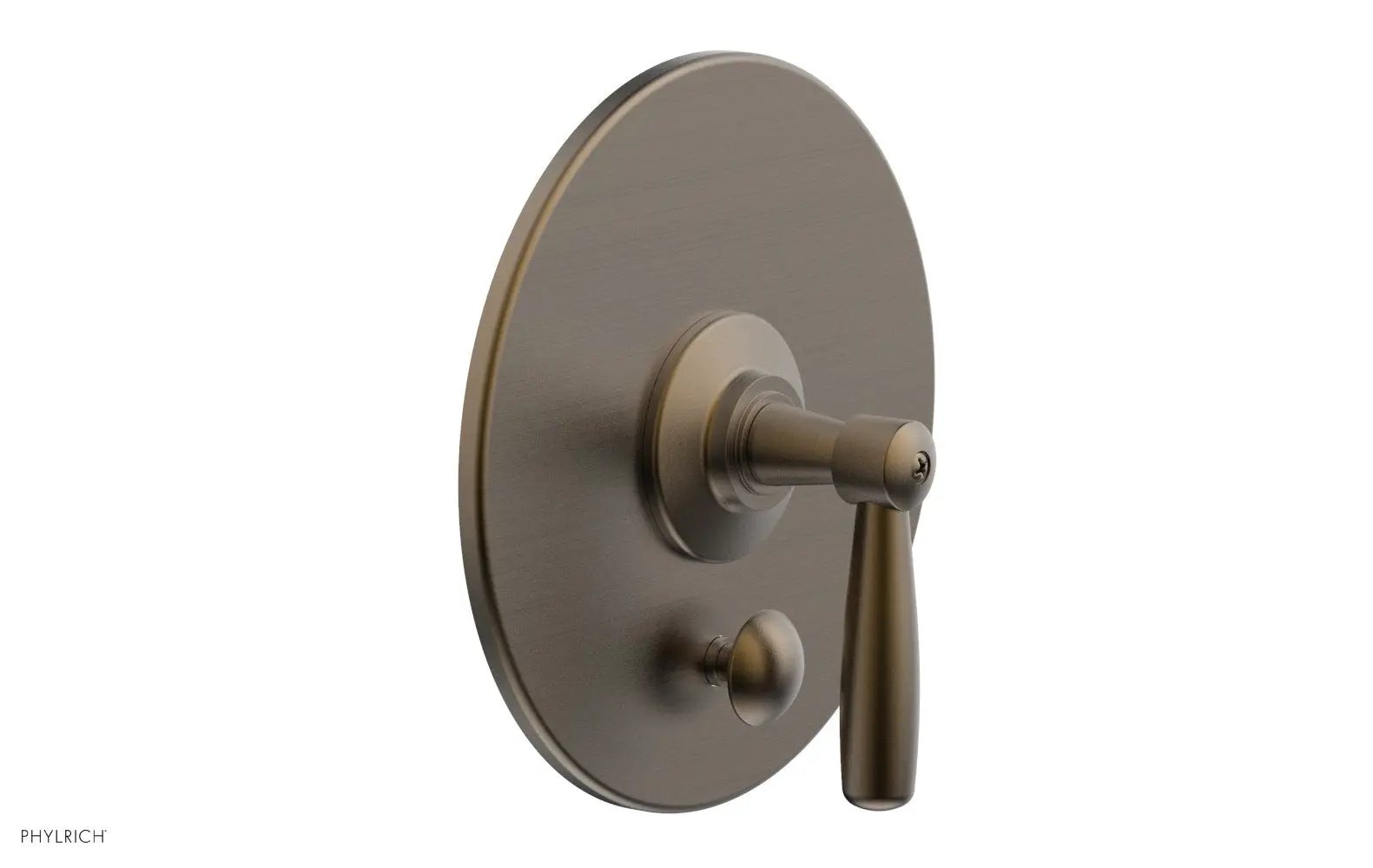 Phylrich WORKS Pressure Balance Shower Plate with Diverter and Handle Trim Set by Phylrich