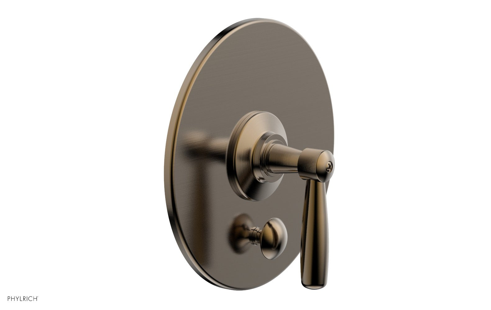 Phylrich WORKS Pressure Balance Shower Plate with Diverter and Handle Trim Set