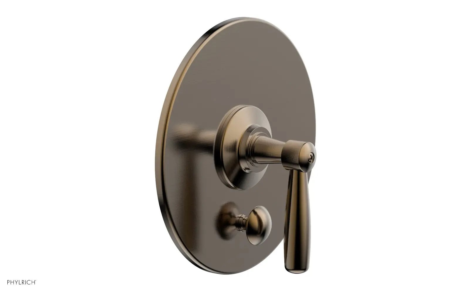Phylrich WORKS Pressure Balance Shower Plate with Diverter and Handle Trim Set by Phylrich