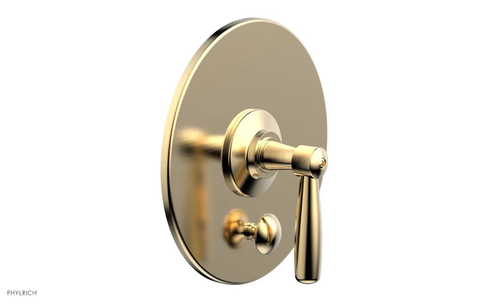 Phylrich WORKS Pressure Balance Shower Plate with Diverter and Handle Trim Set by Phylrich