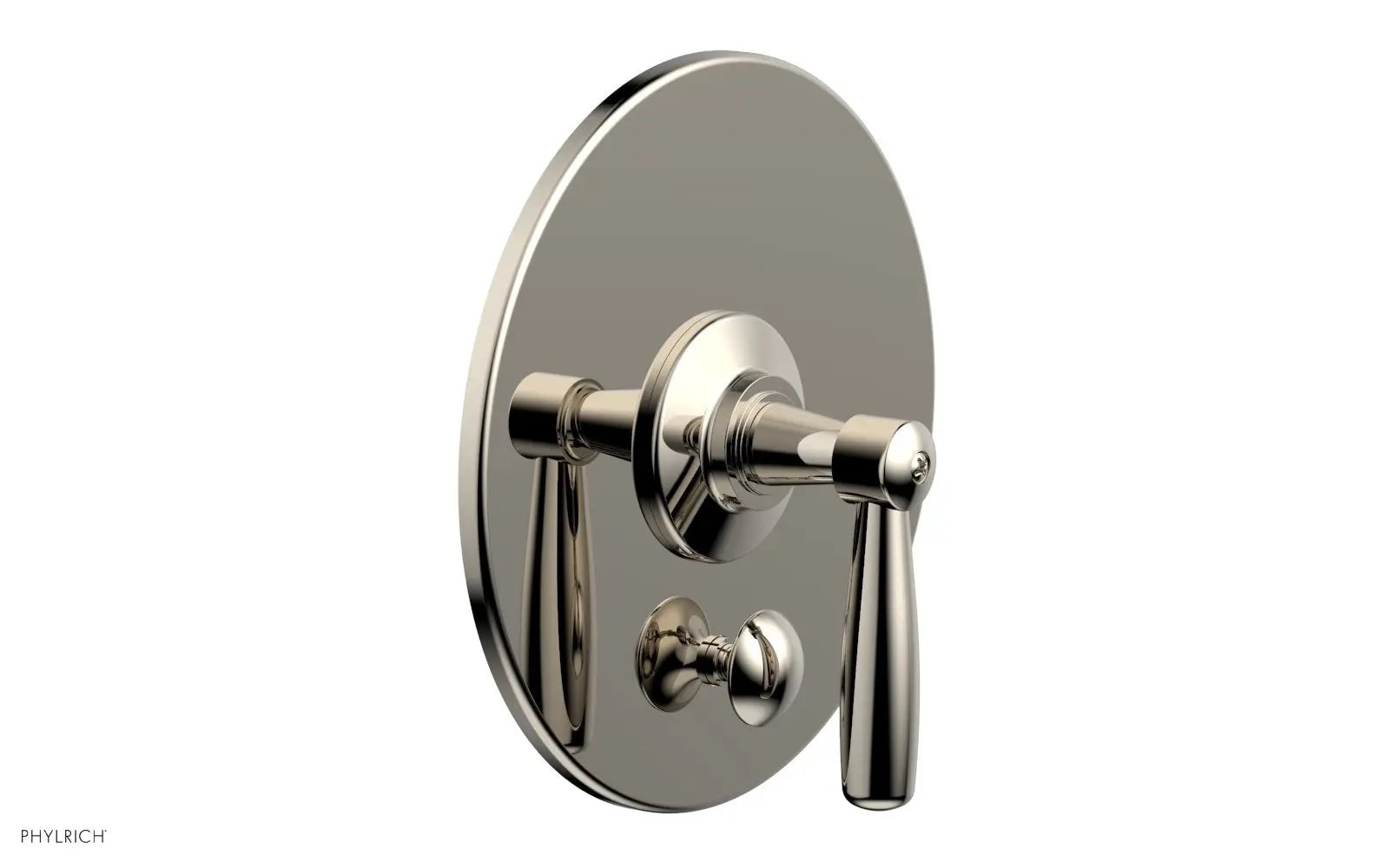 Phylrich WORKS Pressure Balance Shower Plate with Diverter and Handle Trim Set by Phylrich