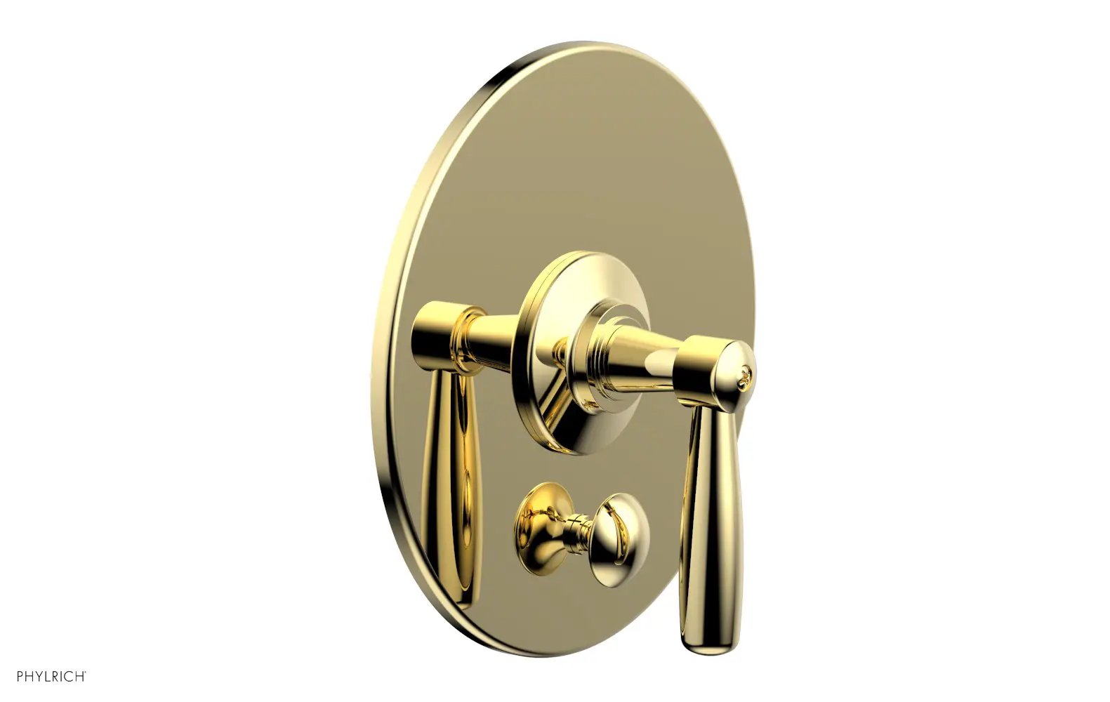 Phylrich WORKS Pressure Balance Shower Plate with Diverter and Handle Trim Set by Phylrich