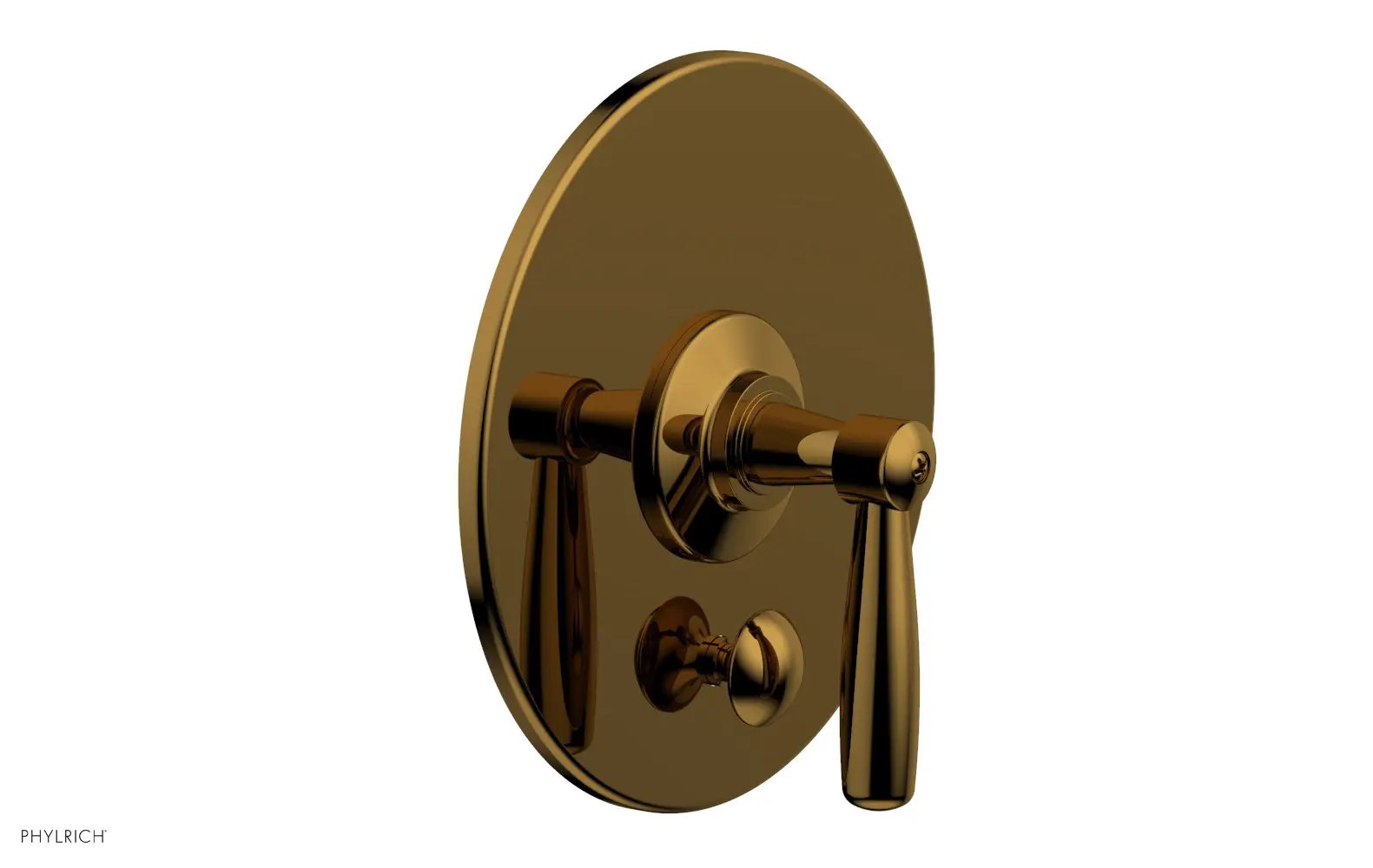 Phylrich WORKS Pressure Balance Shower Plate with Diverter and Handle Trim Set by Phylrich