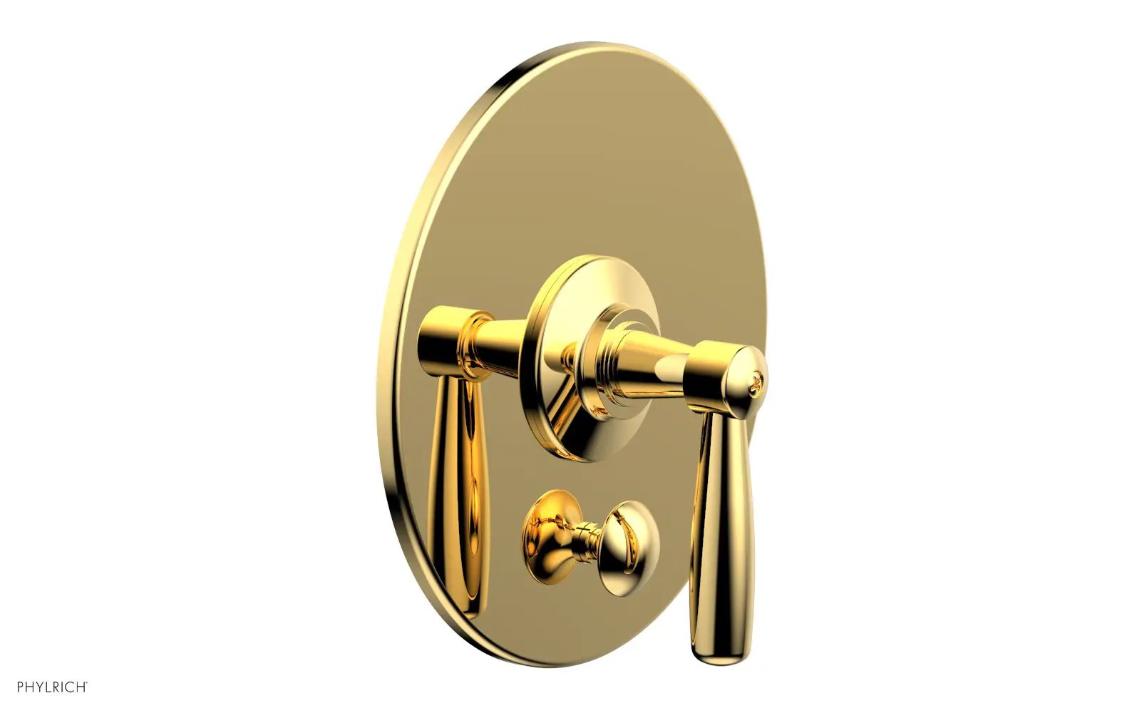 Phylrich WORKS Pressure Balance Shower Plate with Diverter and Handle Trim Set by Phylrich