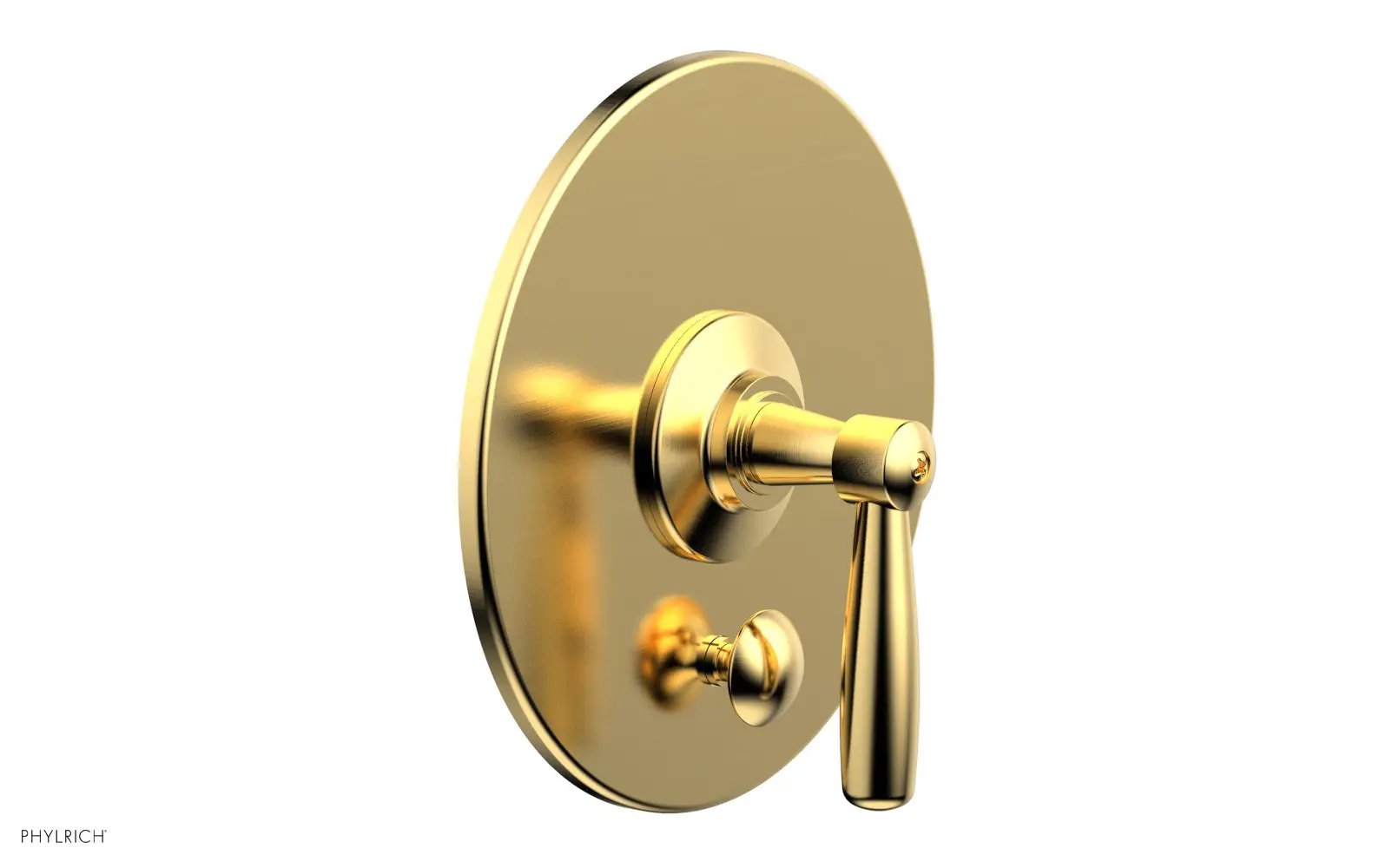 Phylrich WORKS Pressure Balance Shower Plate with Diverter and Handle Trim Set by Phylrich