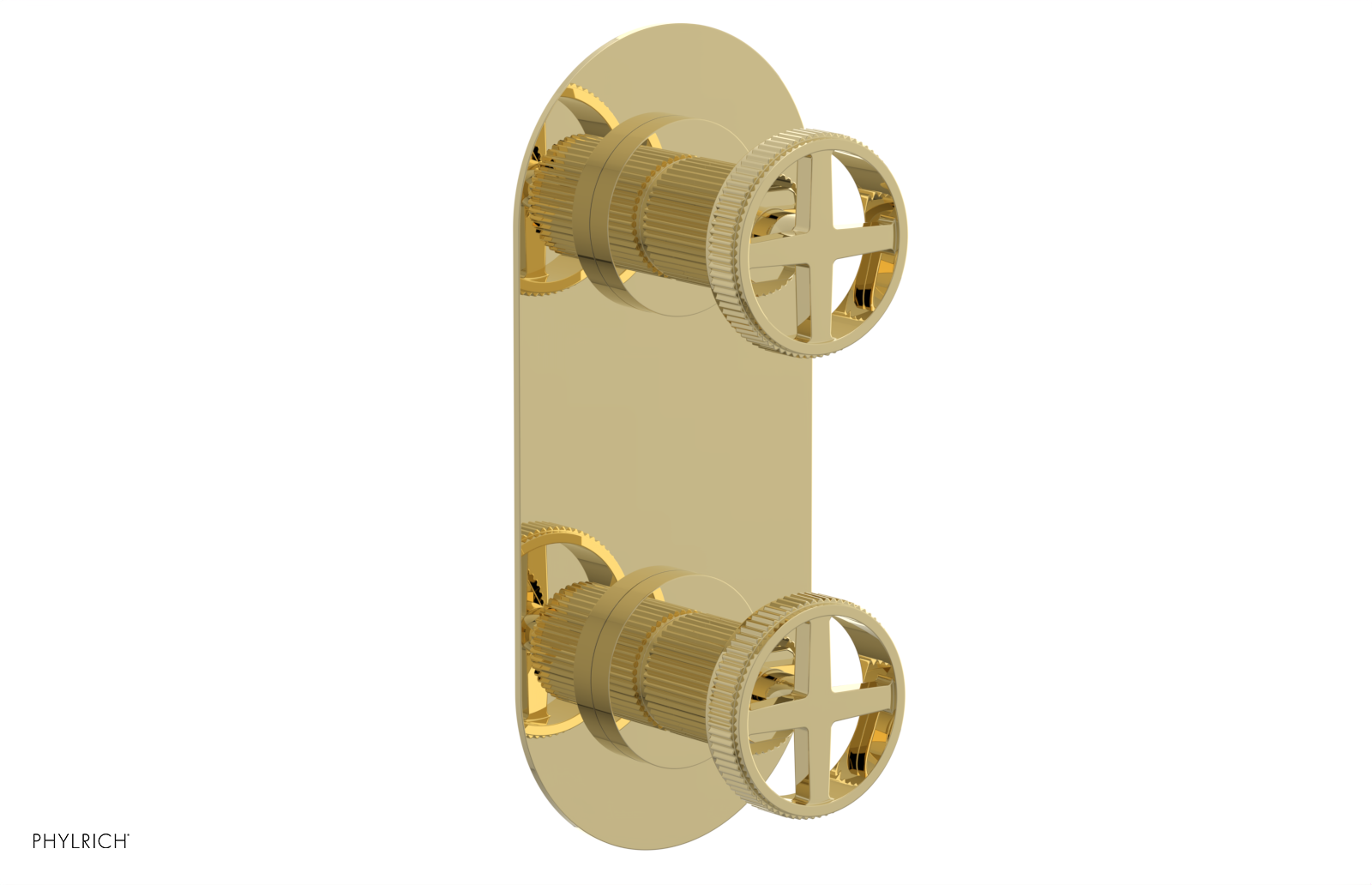 Phylrich Dustrie Grooved Thermostatic Valve with Volume Control Or Diverter by Phylrich