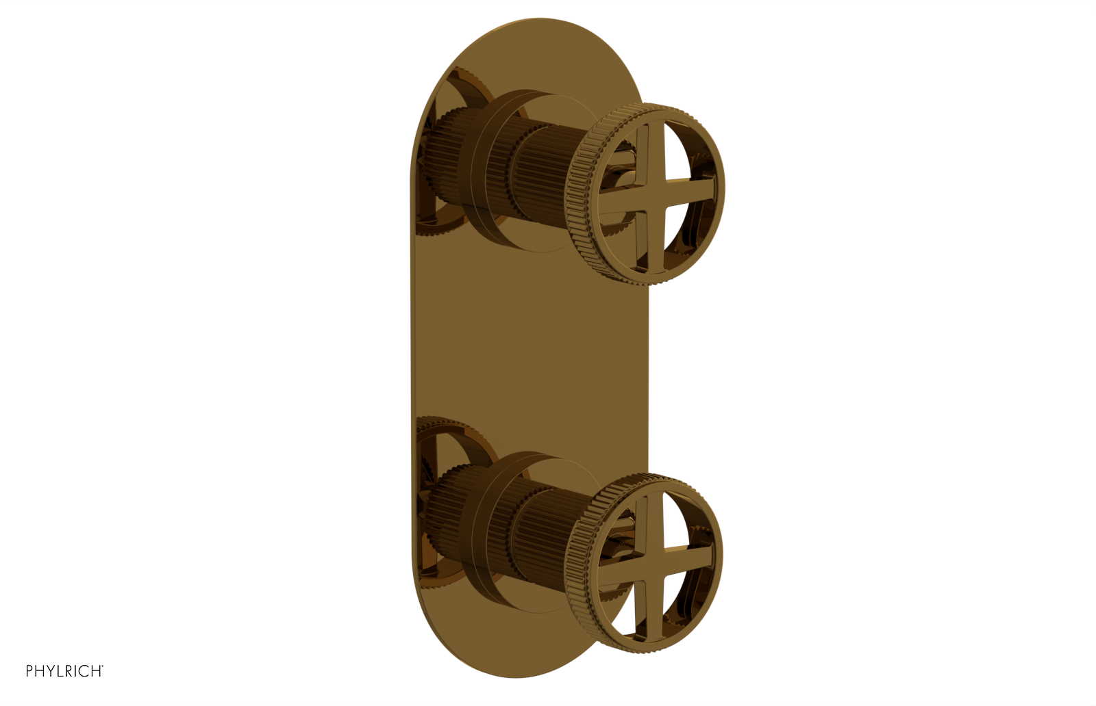Phylrich Dustrie Grooved Thermostatic Valve with Volume Control Or Diverter by Phylrich