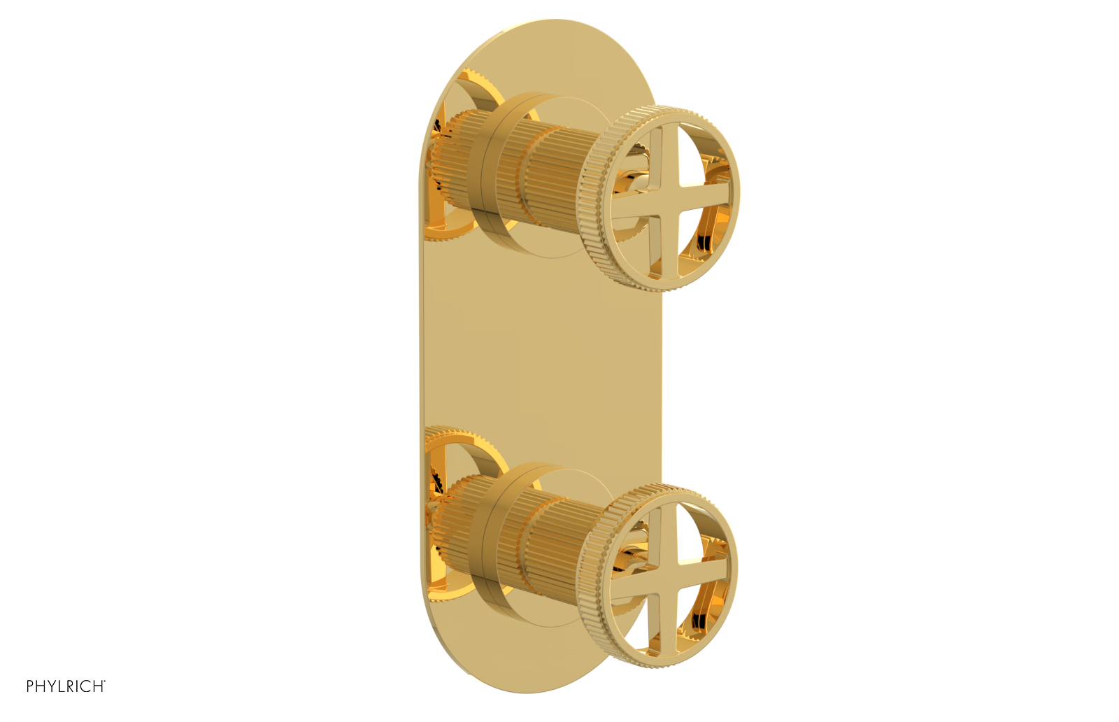 Phylrich Dustrie Grooved Thermostatic Valve with Volume Control Or Diverter