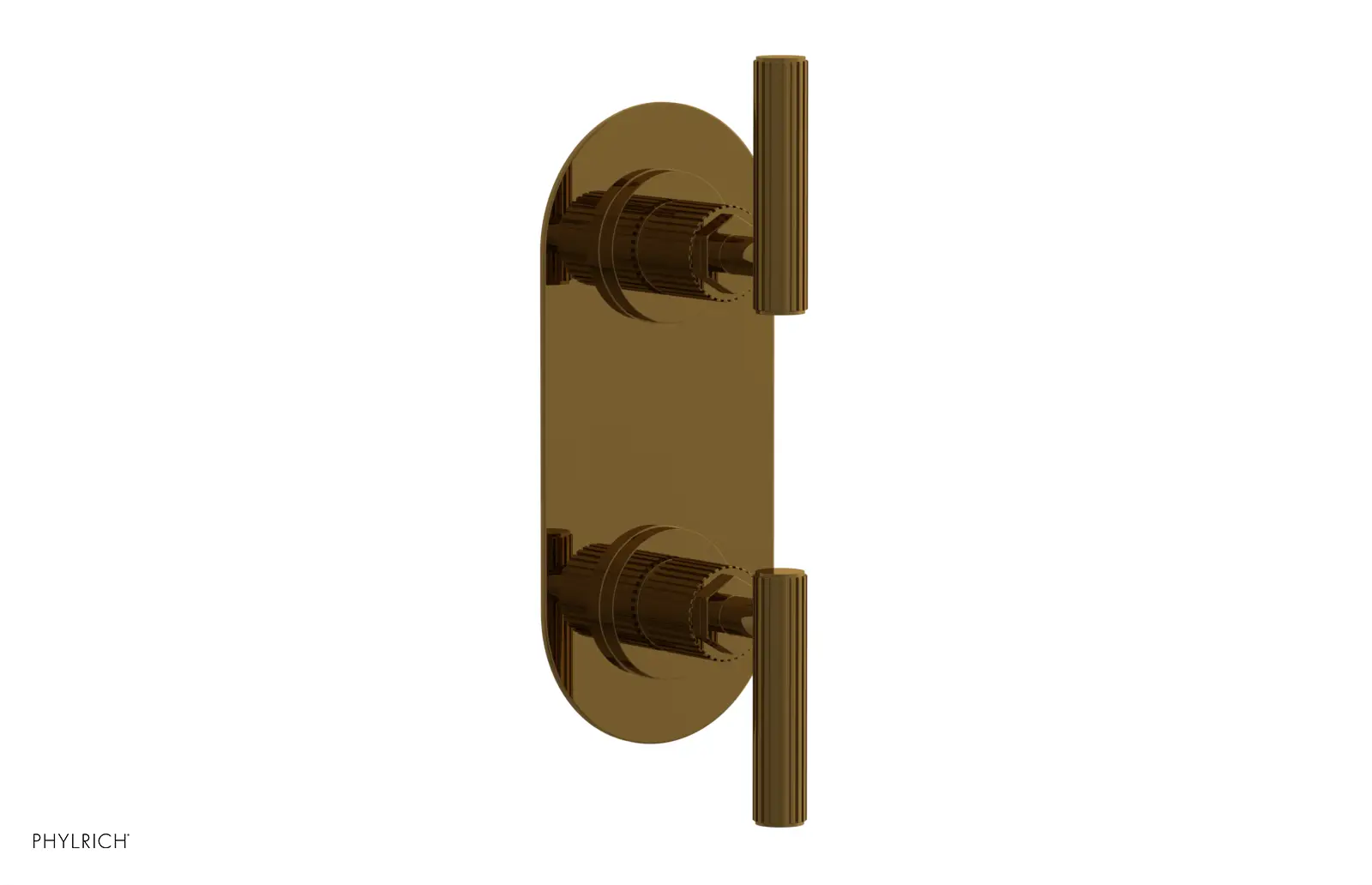 Phylrich Dustrie Grooved Thermostatic Valve with Volume Control Or Diverter by Phylrich
