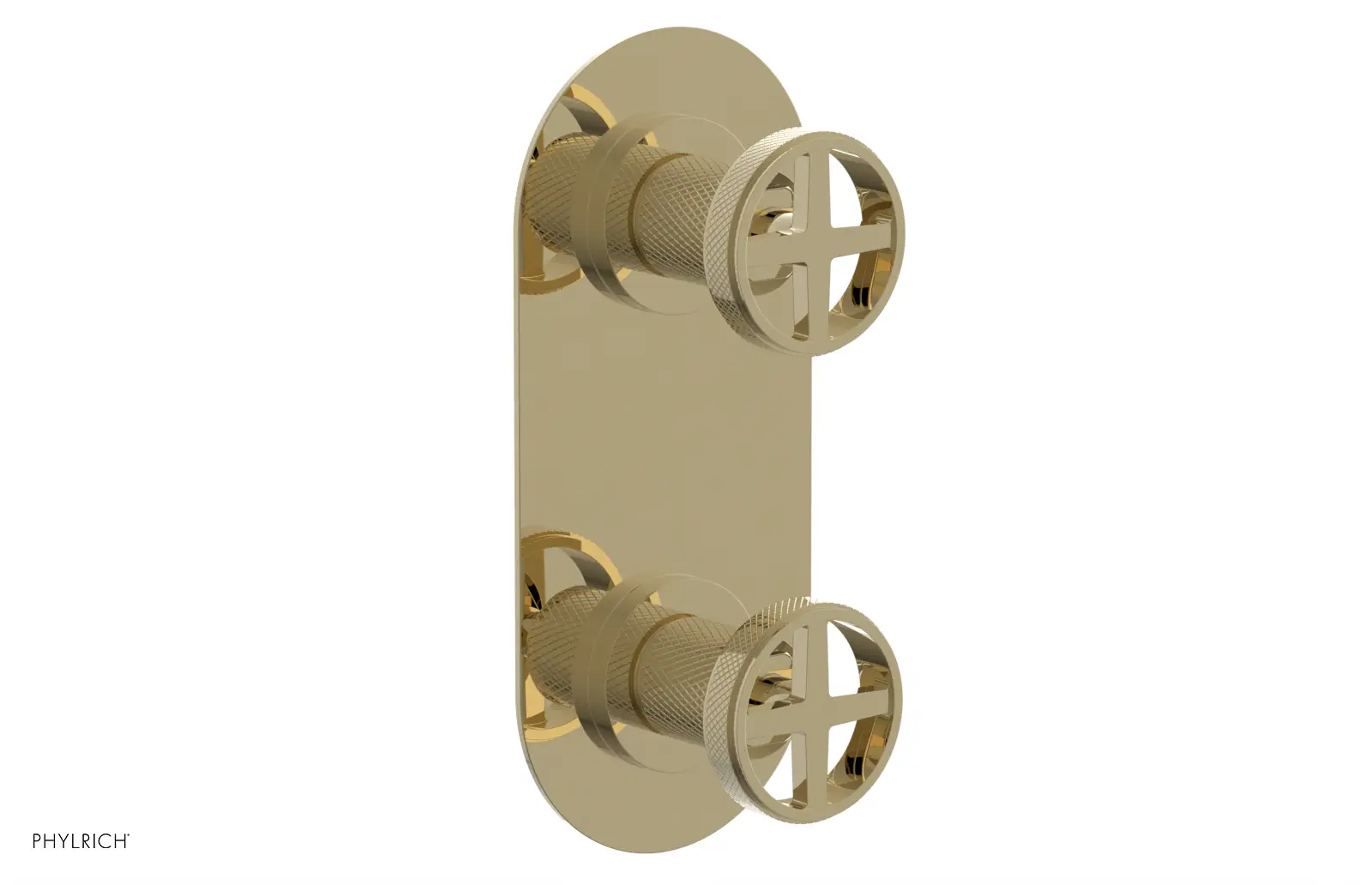Phylrich Dustrie Knurled Thermostatic Valve with Volume Control Or Diverter by Phylrich