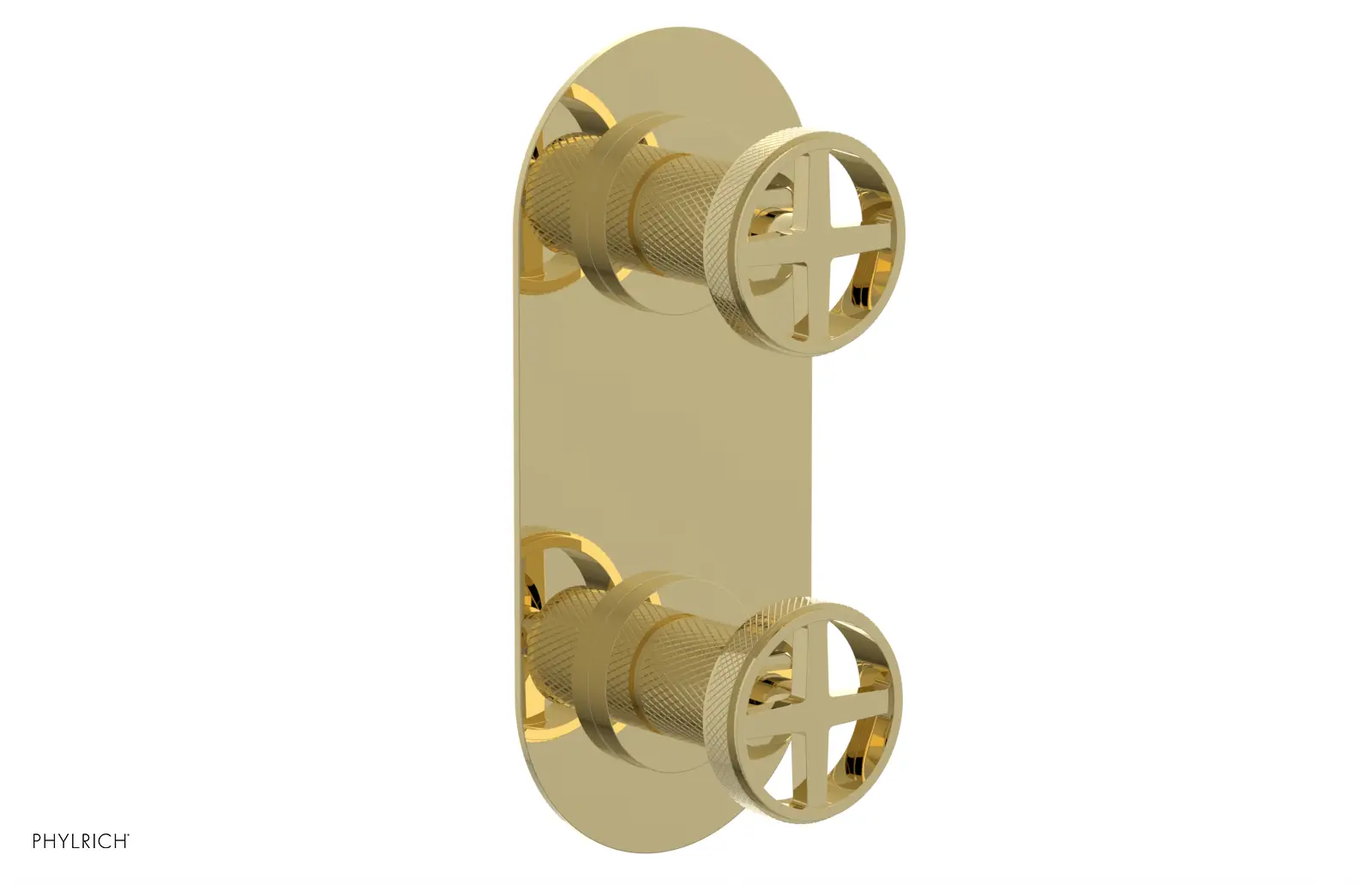 Phylrich Dustrie Knurled Thermostatic Valve with Volume Control Or Diverter by Phylrich