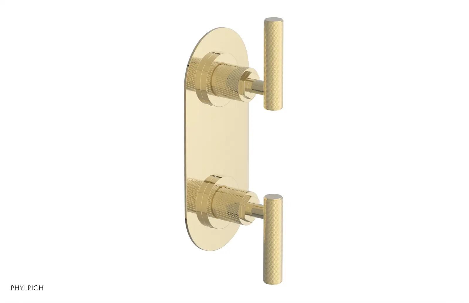 Phylrich Dustrie Knurled Thermostatic Valve with Volume Control Or Diverter by Phylrich