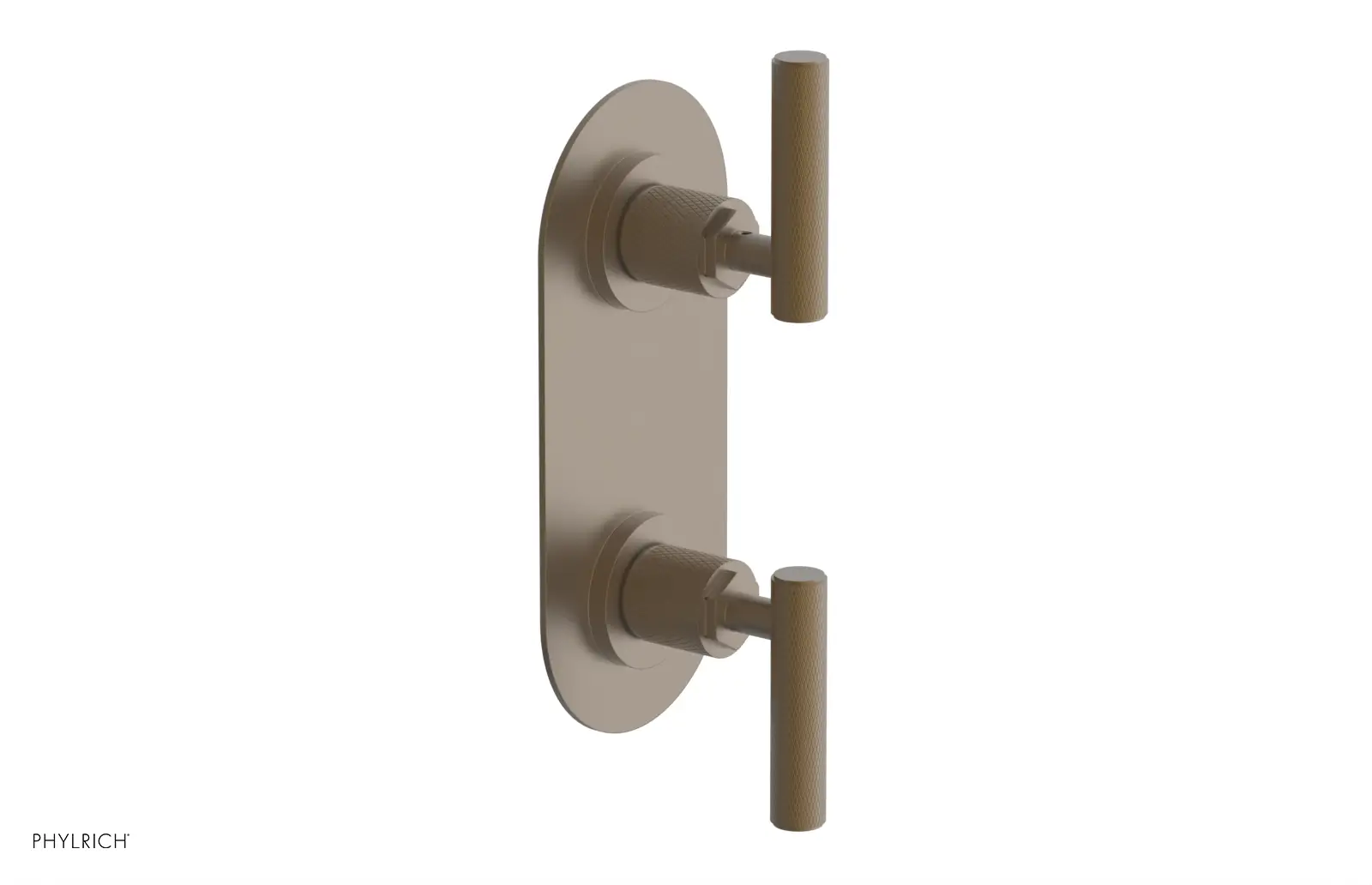 Phylrich Dustrie Knurled Thermostatic Valve with Volume Control Or Diverter by Phylrich