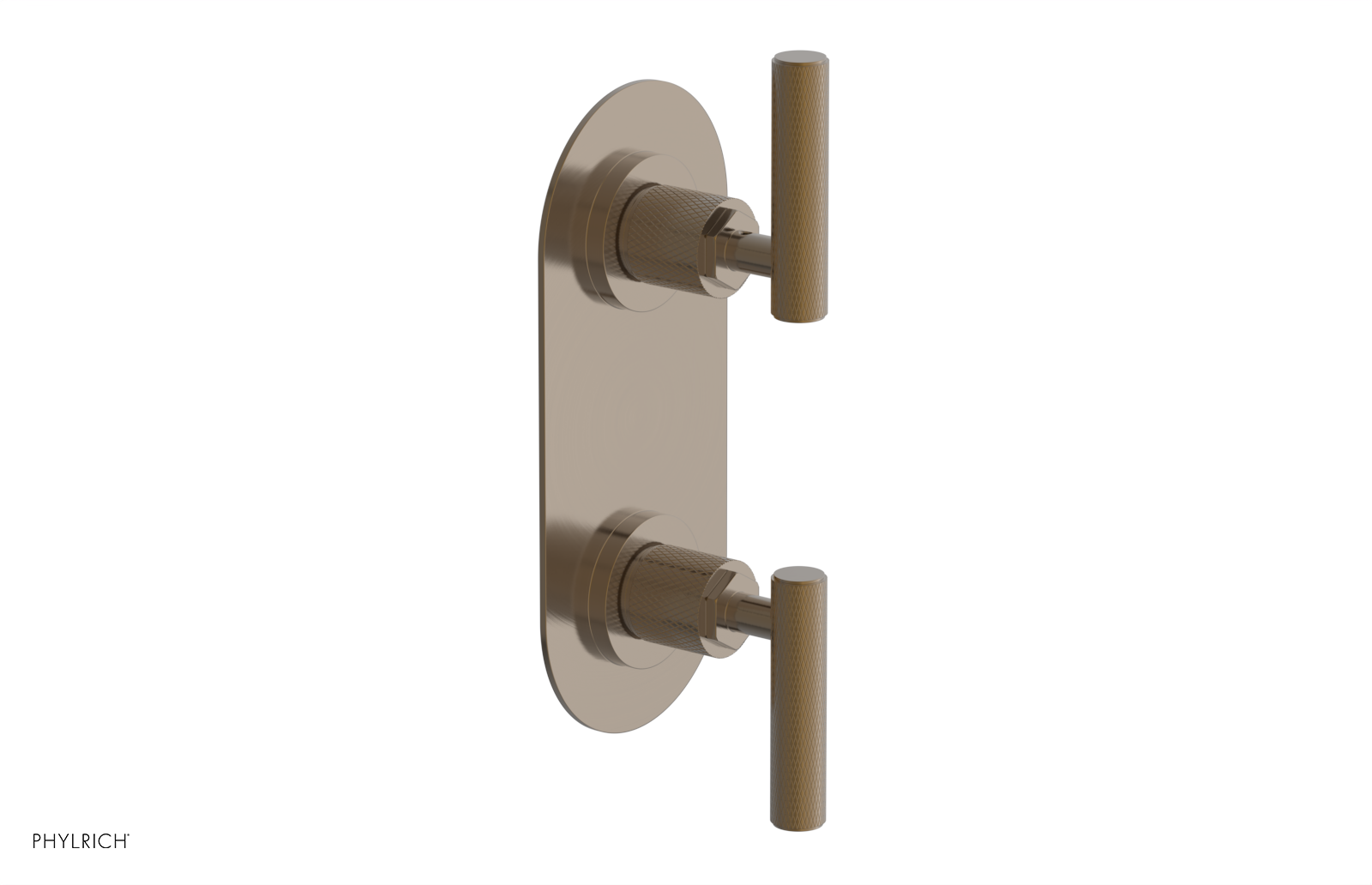 Phylrich Dustrie Knurled Thermostatic Valve with Volume Control Or Diverter