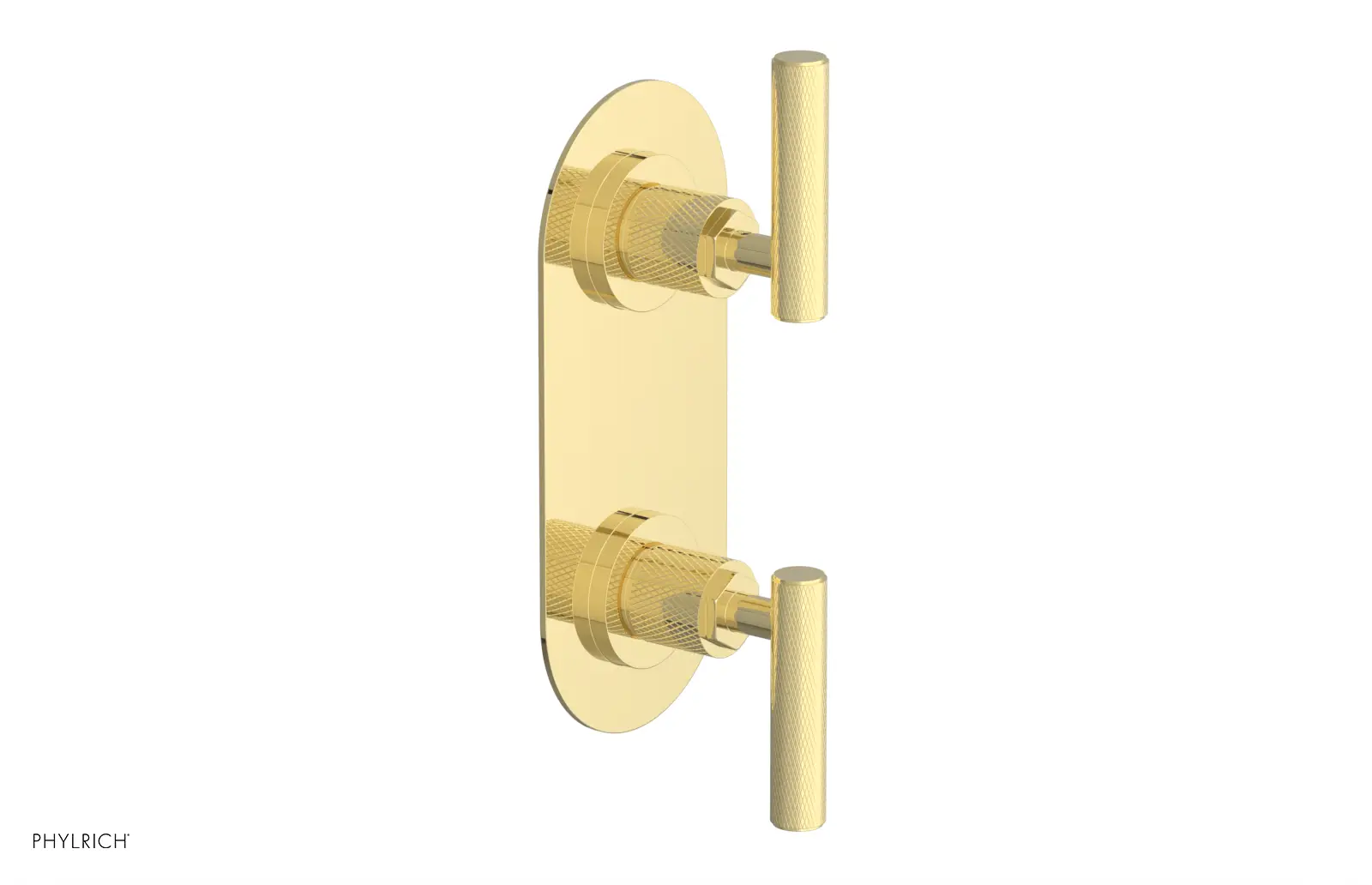 Phylrich Dustrie Knurled Thermostatic Valve with Volume Control Or Diverter by Phylrich