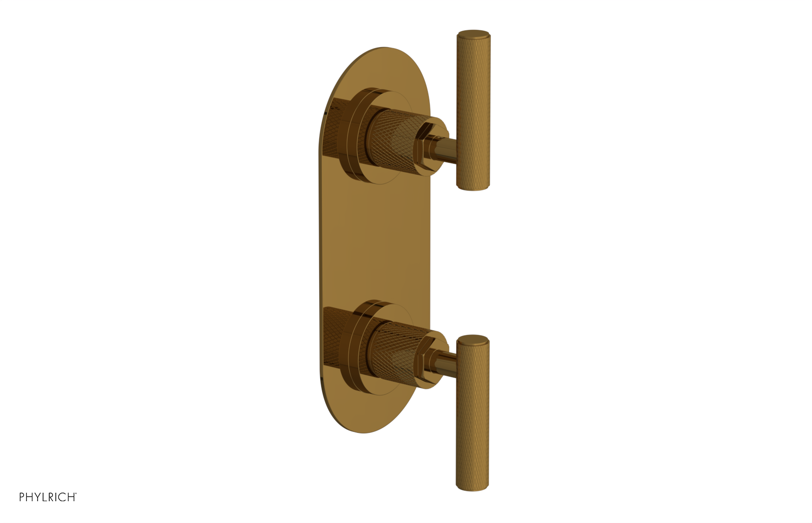 Phylrich Dustrie Knurled Thermostatic Valve with Volume Control Or Diverter