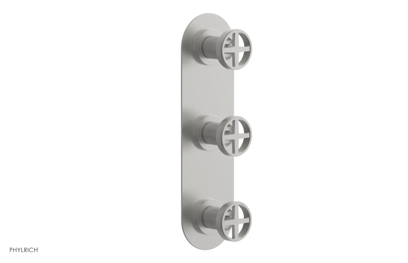 Phylrich Dustrie Knurled Thermostatic Valve with Two Volume Control by Phylrich
