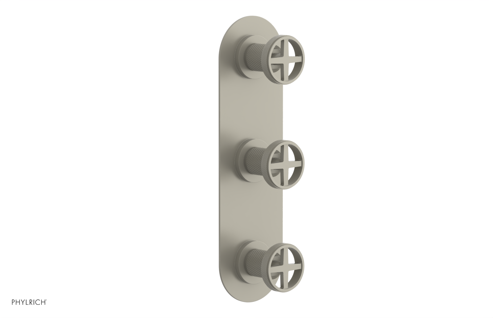 Phylrich Dustrie Knurled Thermostatic Valve with Two Volume Control
