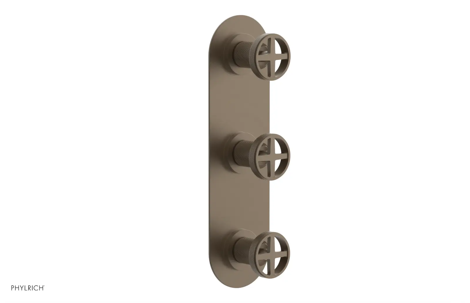 Phylrich Dustrie Knurled Thermostatic Valve with Two Volume Control by Phylrich