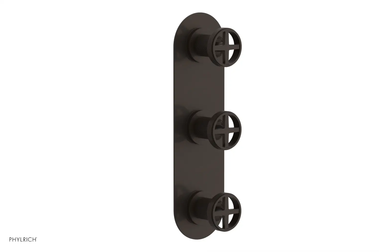 Phylrich Dustrie Knurled Thermostatic Valve with Two Volume Control by Phylrich