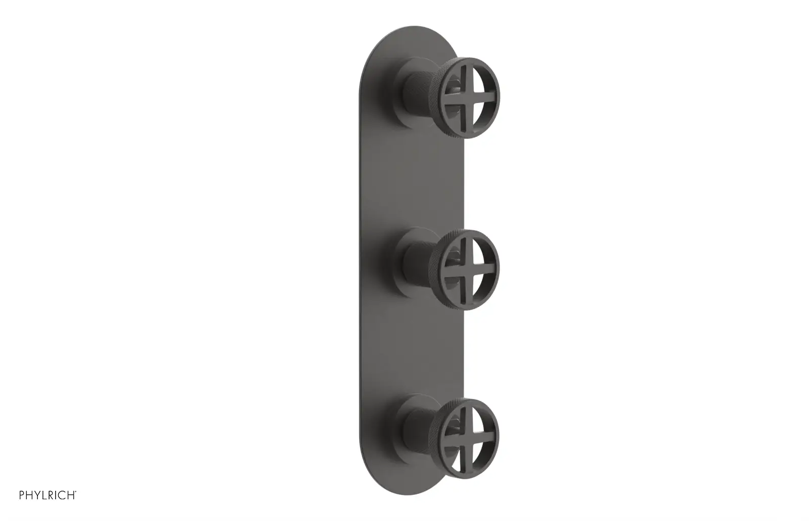 Phylrich Dustrie Knurled Thermostatic Valve with Two Volume Control by Phylrich