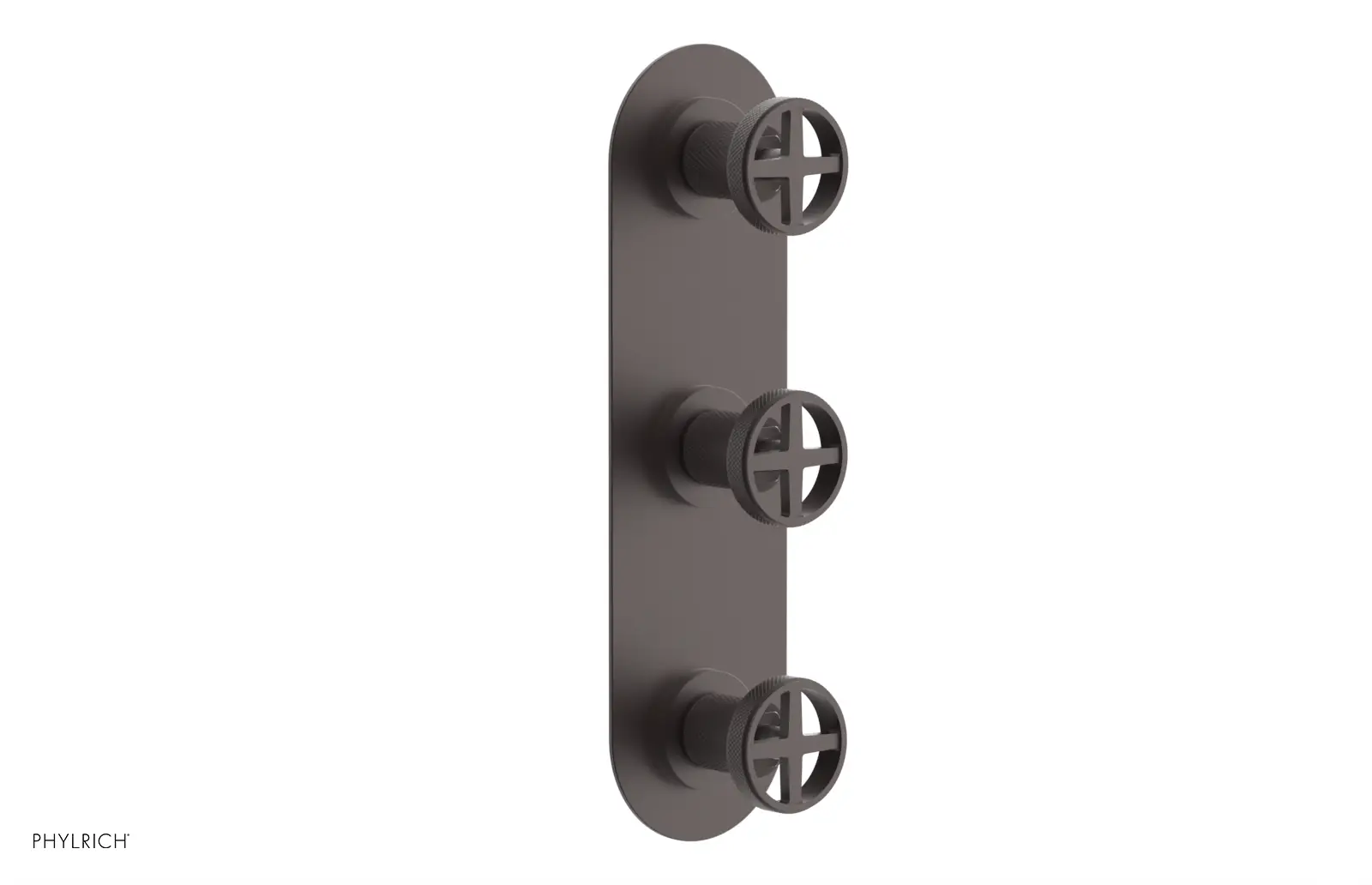 Phylrich Dustrie Knurled Thermostatic Valve with Two Volume Control by Phylrich