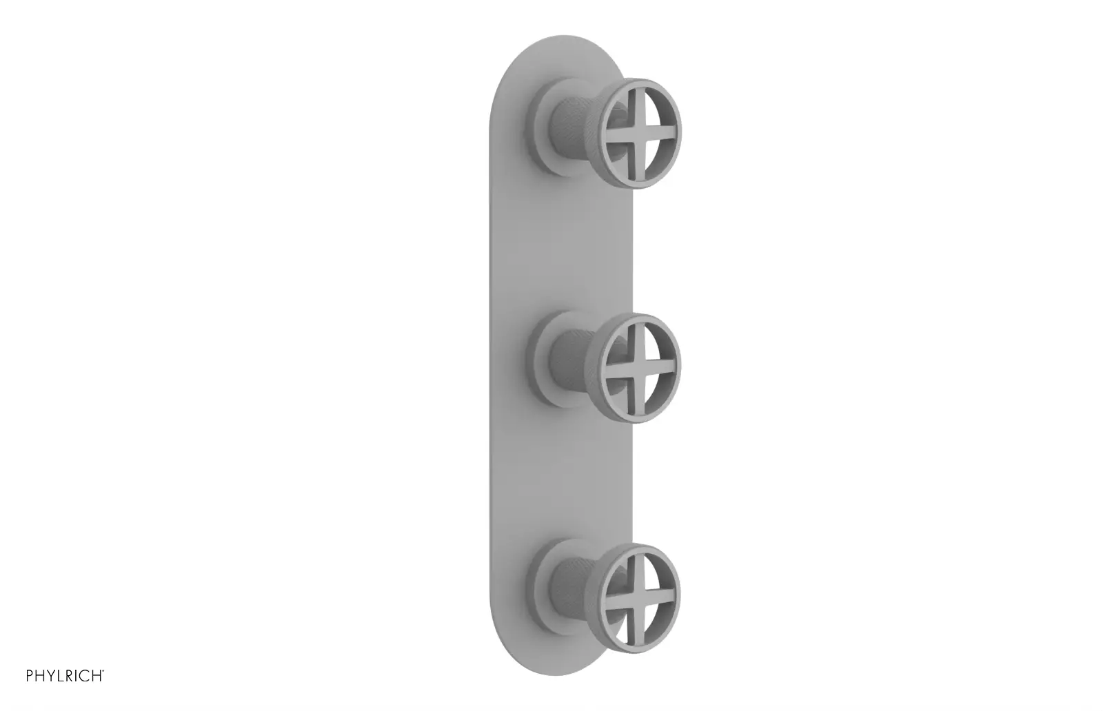 Phylrich Dustrie Knurled Thermostatic Valve with Two Volume Control by Phylrich