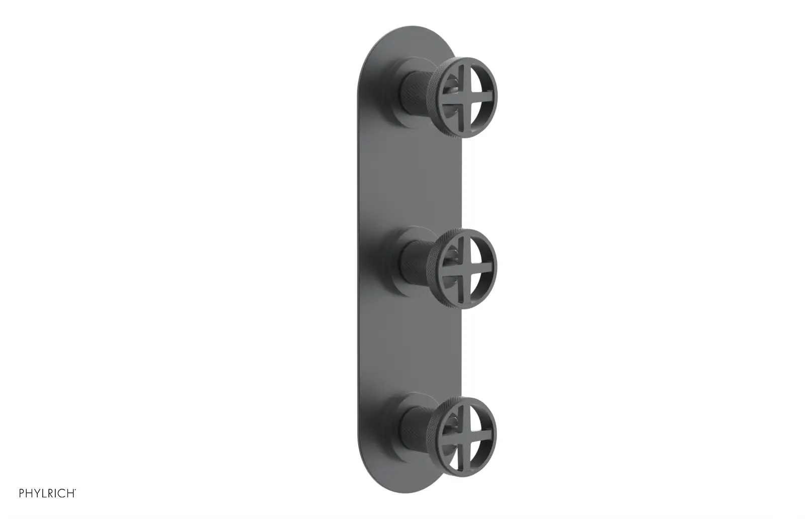 Phylrich Dustrie Knurled Thermostatic Valve with Two Volume Control by Phylrich