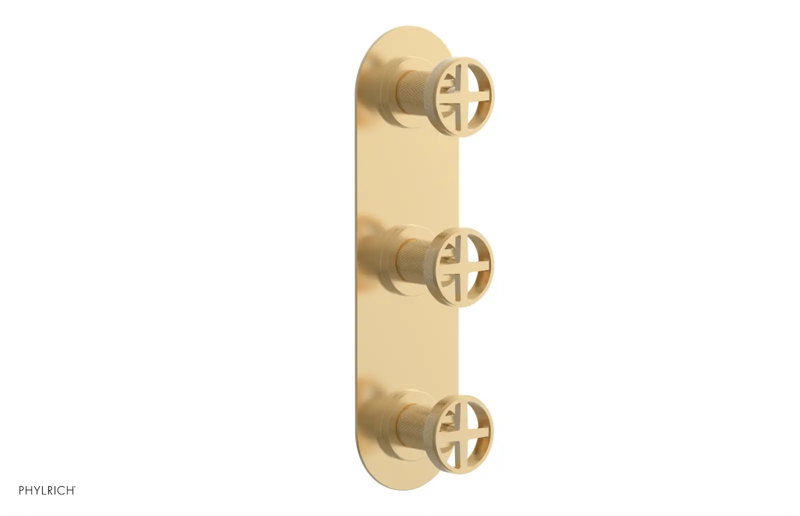 Phylrich Dustrie Knurled Thermostatic Valve with Two Volume Control by Phylrich