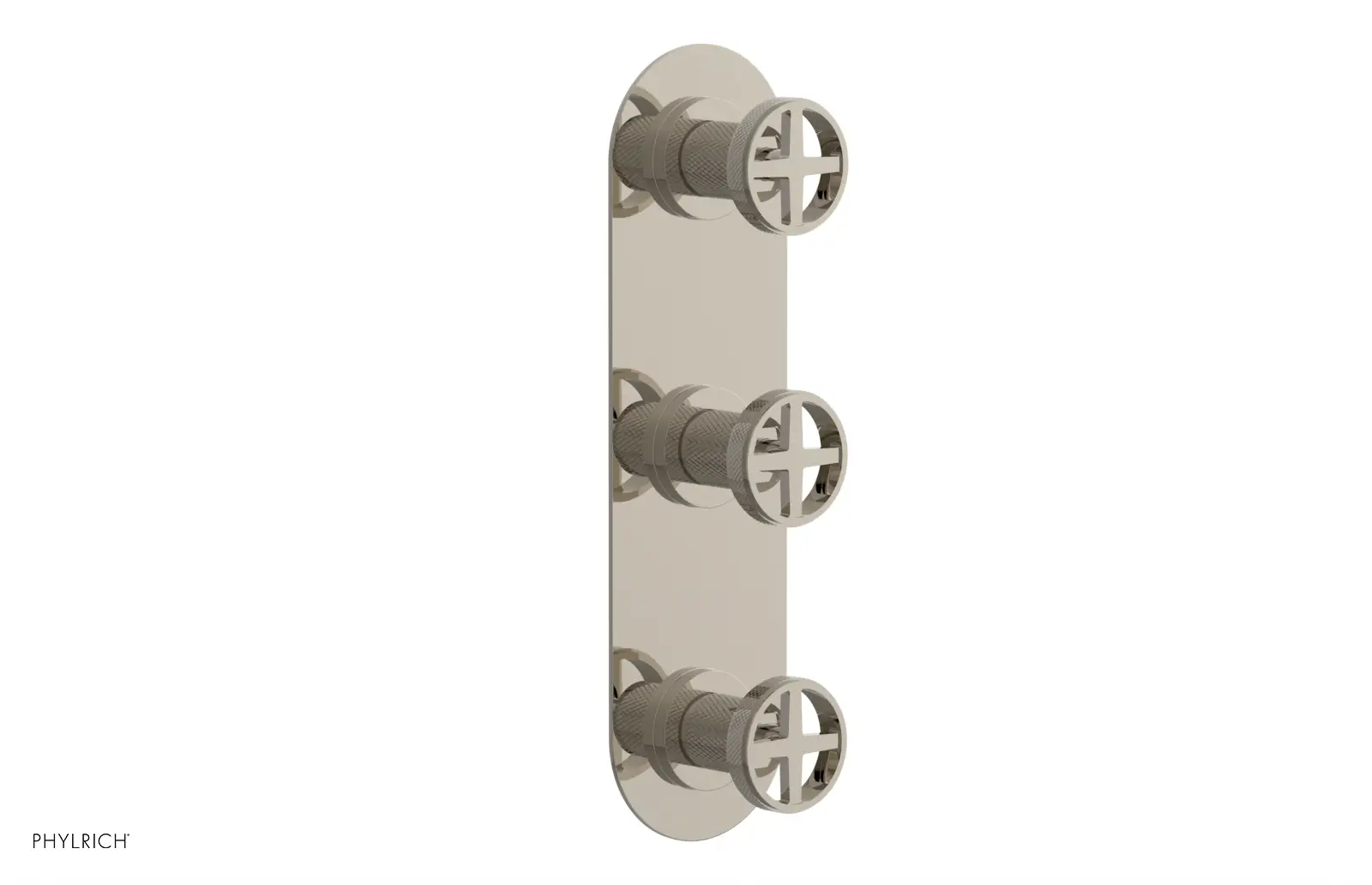 Phylrich Dustrie Knurled Thermostatic Valve with Two Volume Control by Phylrich
