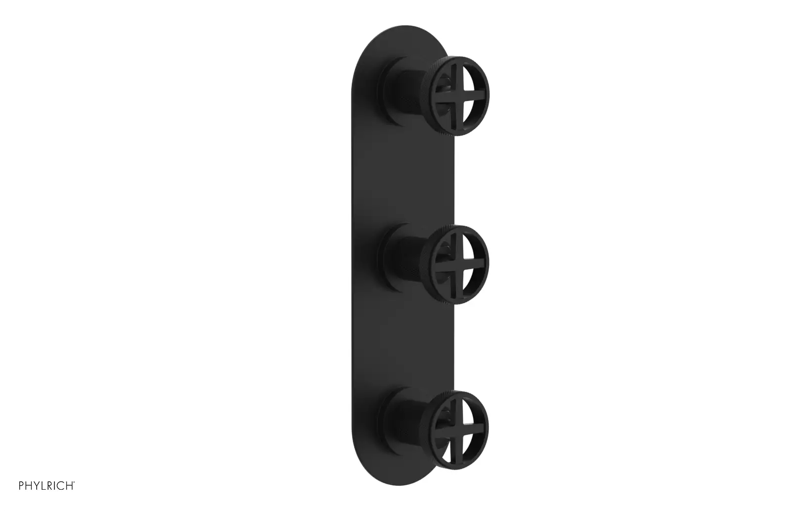Phylrich Dustrie Knurled Thermostatic Valve with Two Volume Control by Phylrich