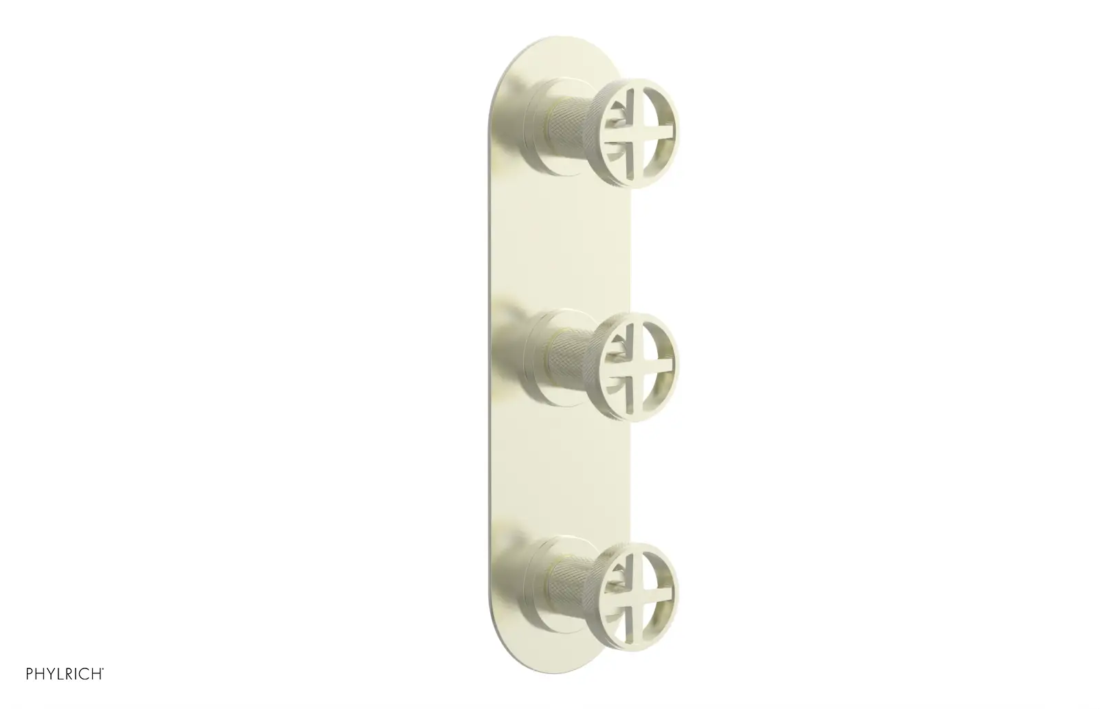 Phylrich Dustrie Knurled Thermostatic Valve with Two Volume Control by Phylrich