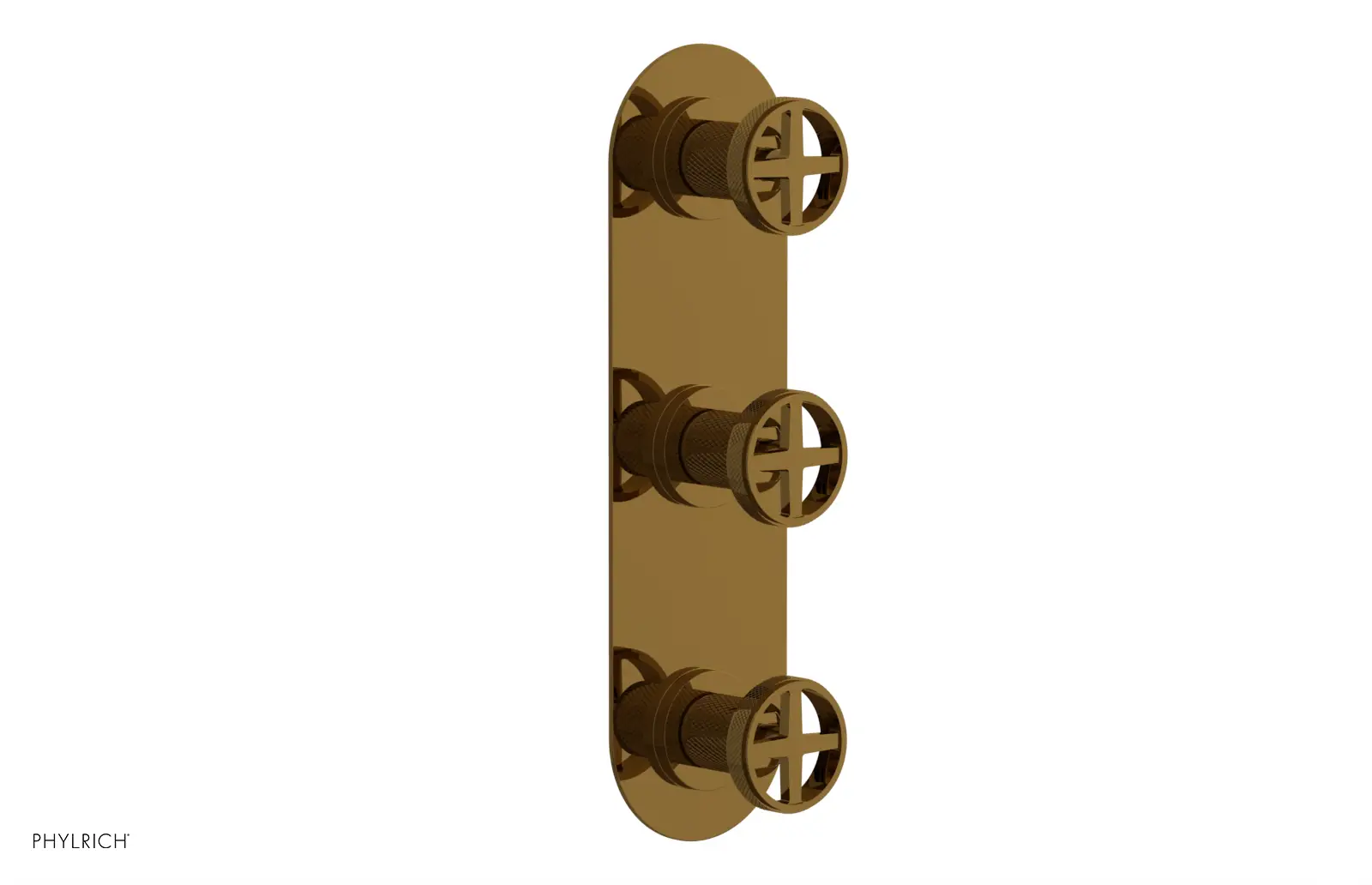Phylrich Dustrie Knurled Thermostatic Valve with Two Volume Control by Phylrich