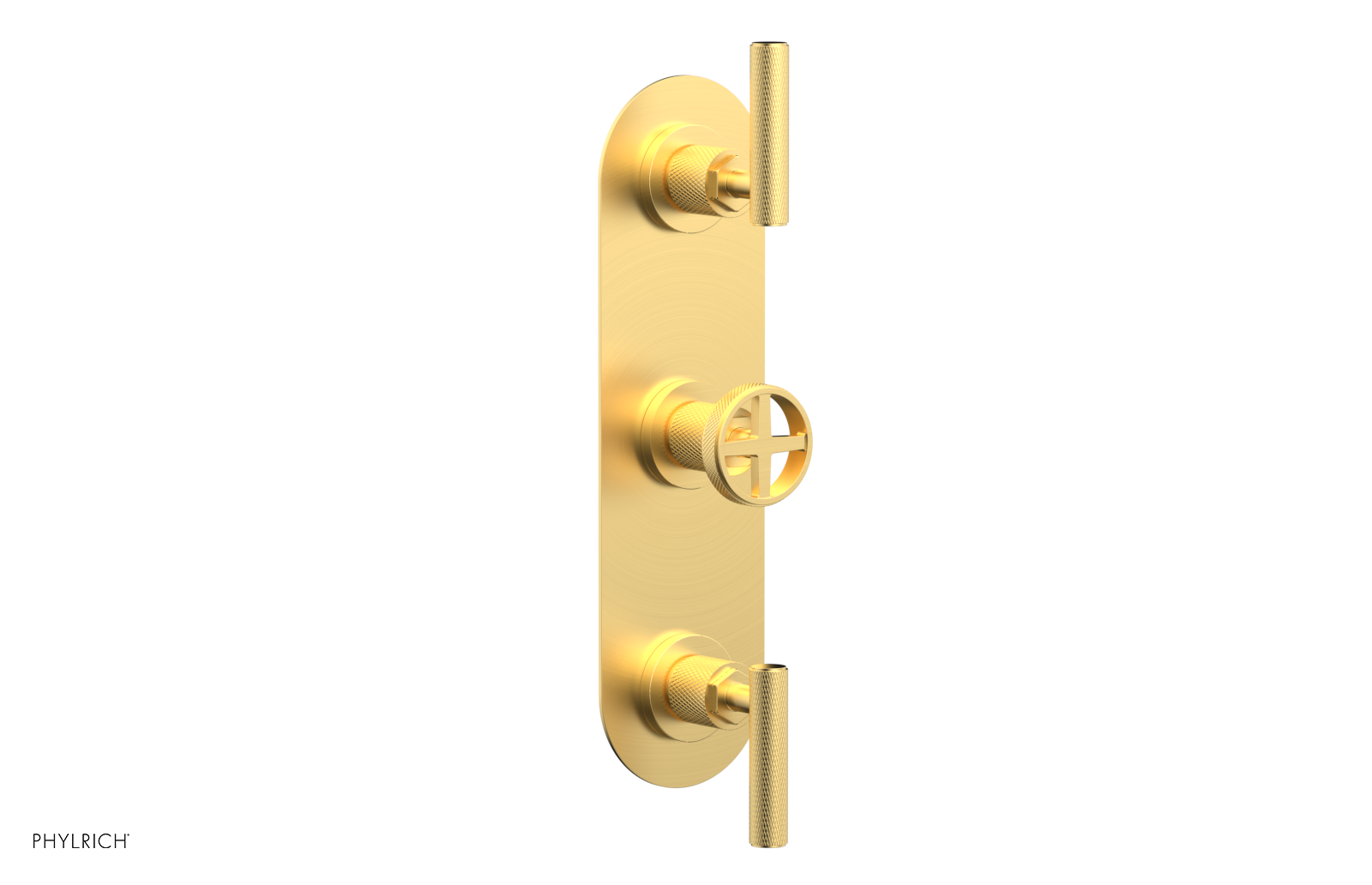 Phylrich Dustrie Knurled Thermostatic Valve with Two Volume Control