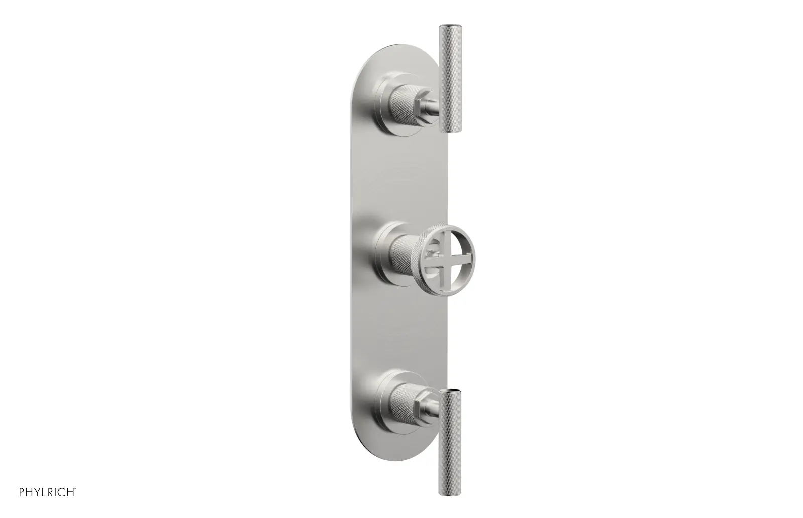 Phylrich Dustrie Knurled Thermostatic Valve with Two Volume Control by Phylrich