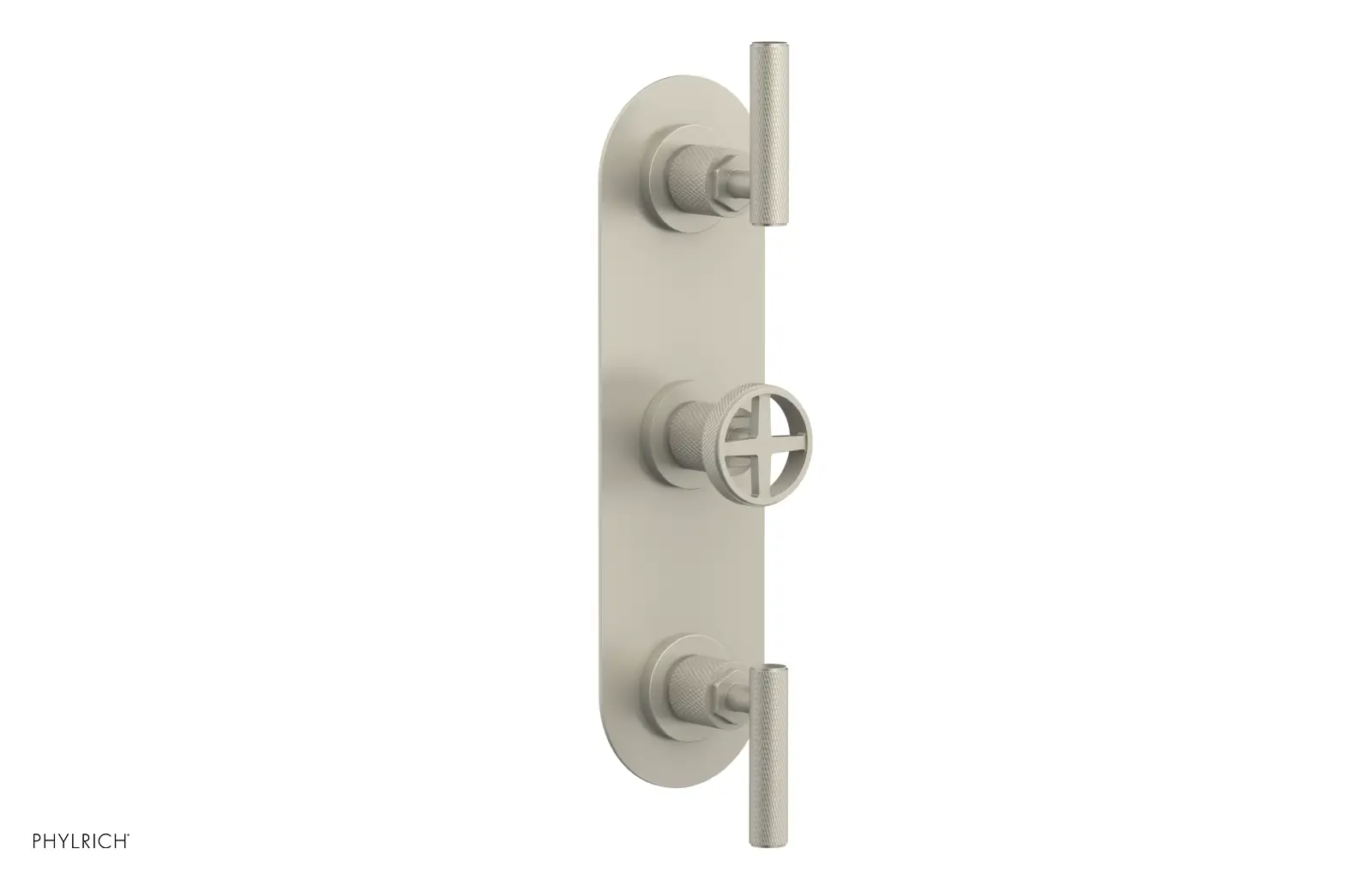 Phylrich Dustrie Knurled Thermostatic Valve with Two Volume Control by Phylrich