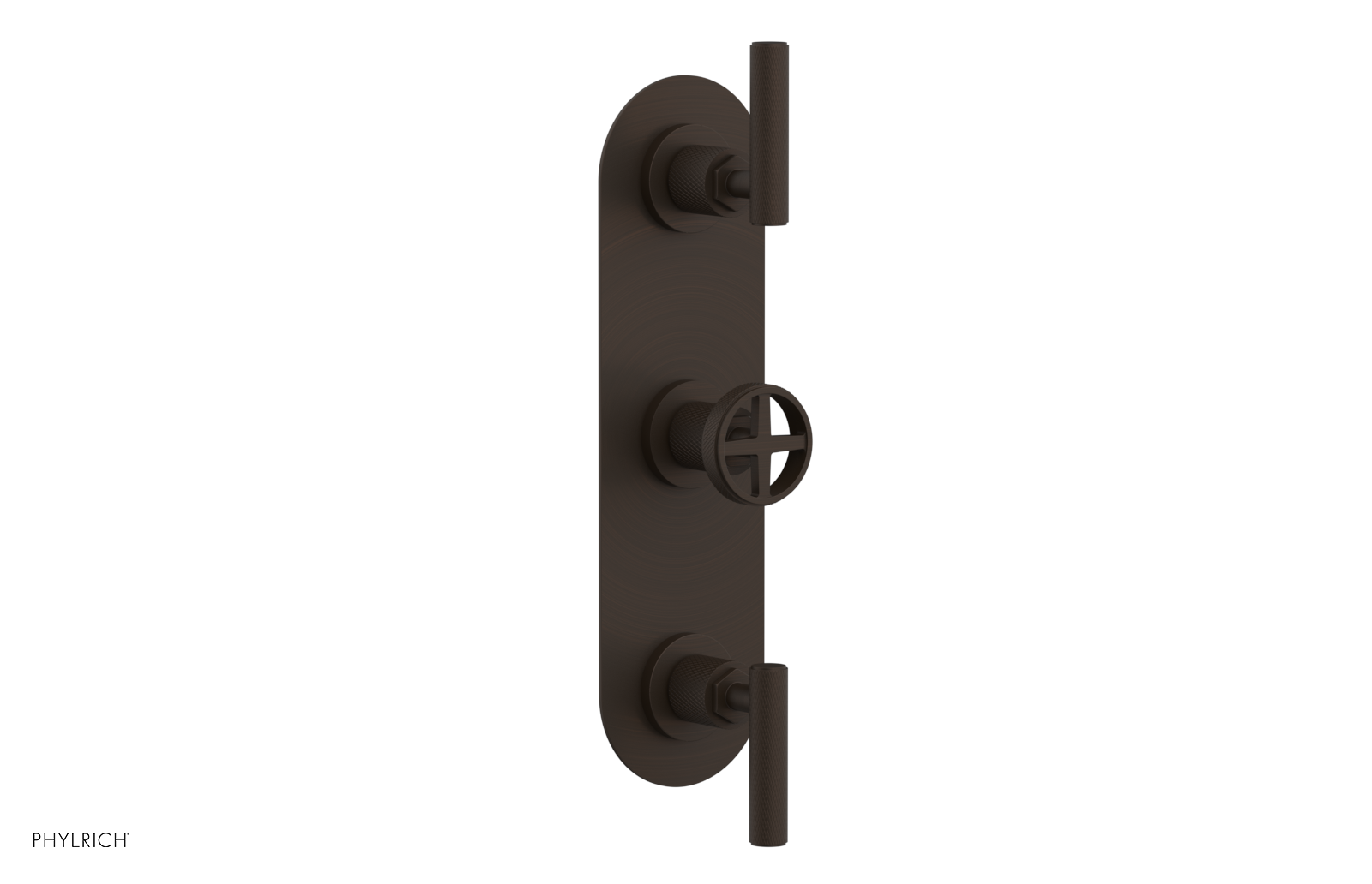 Phylrich Dustrie Knurled Thermostatic Valve with Two Volume Control