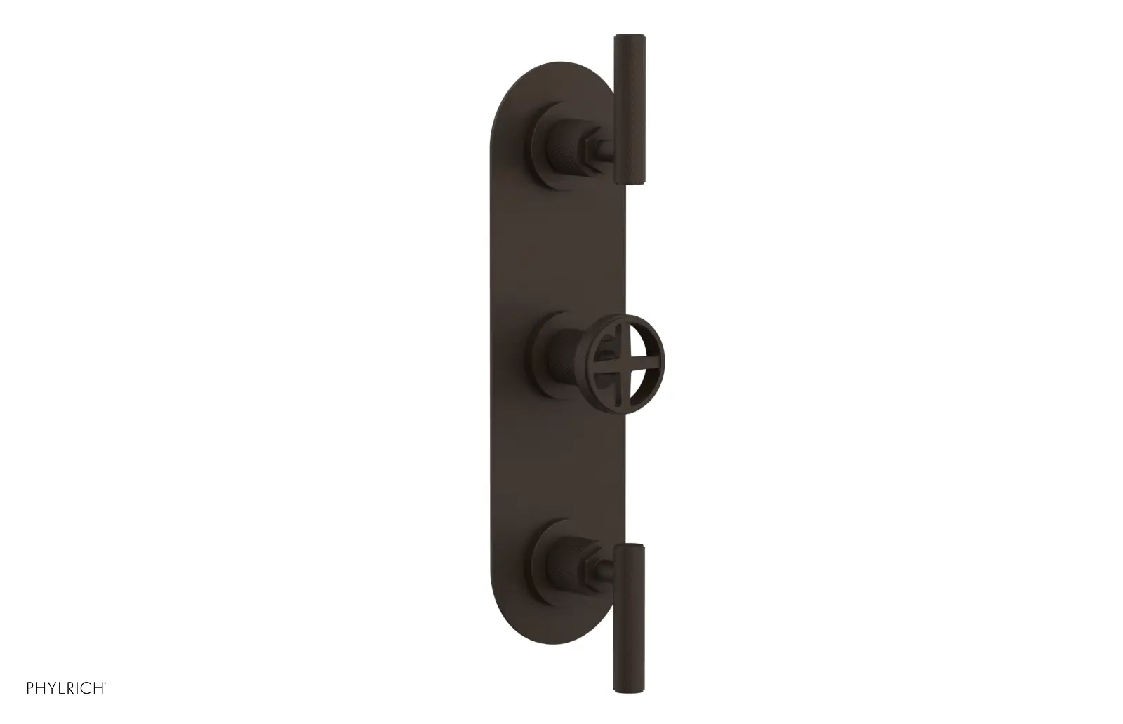 Phylrich Dustrie Knurled Thermostatic Valve with Two Volume Control by Phylrich