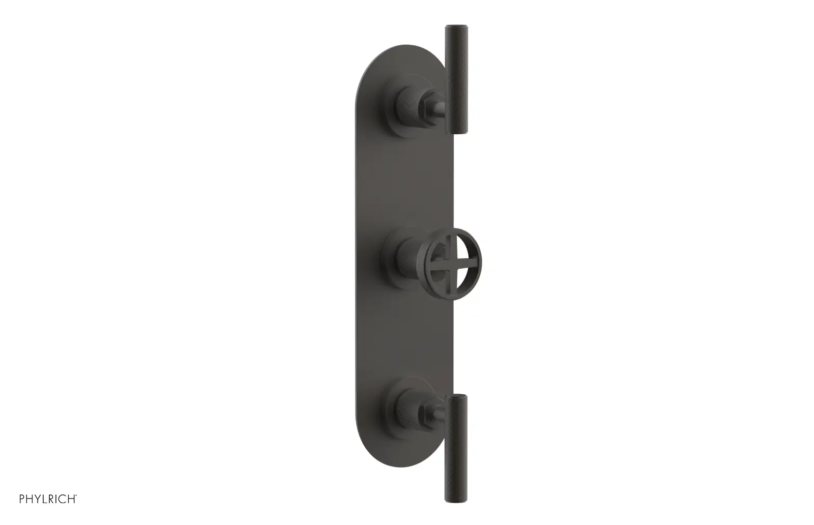 Phylrich Dustrie Knurled Thermostatic Valve with Two Volume Control by Phylrich